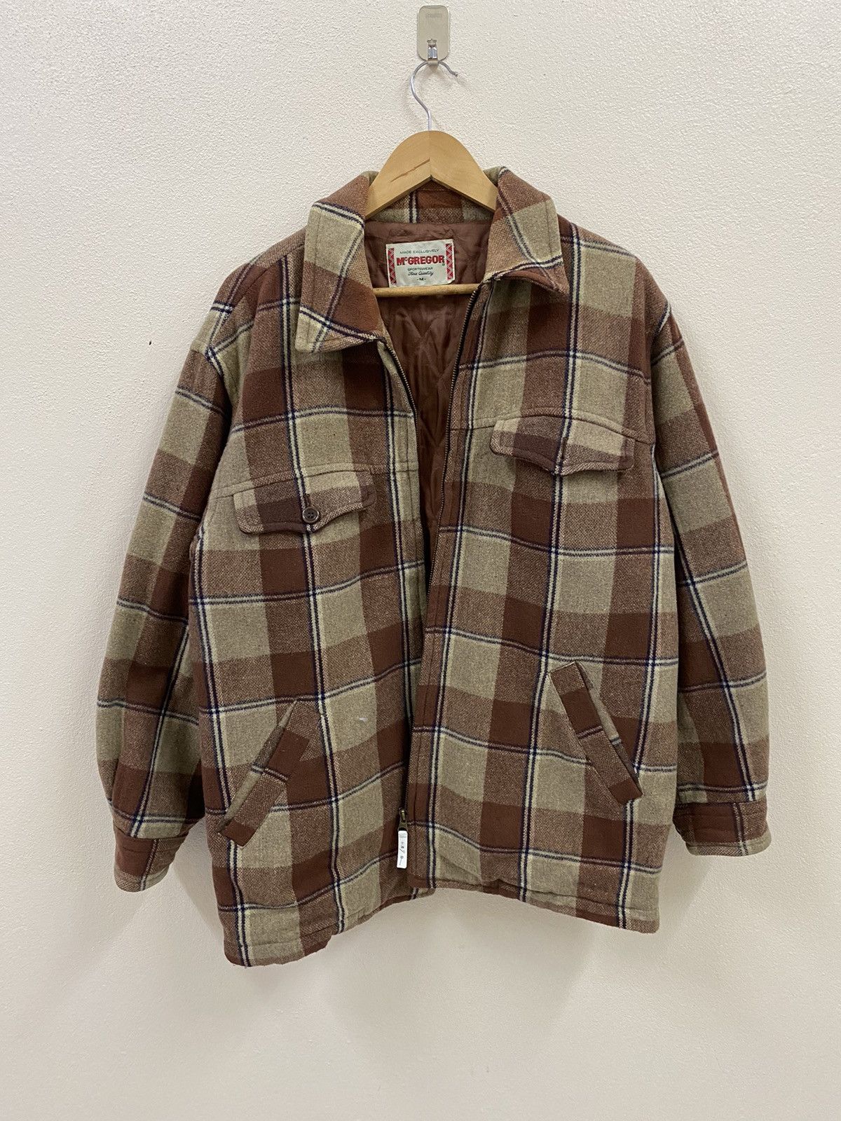 McGregor Vtg Mc Gregor Wool Plaid Jacket Size US M / EU 48-50 / 2 - 2 Thumbnail