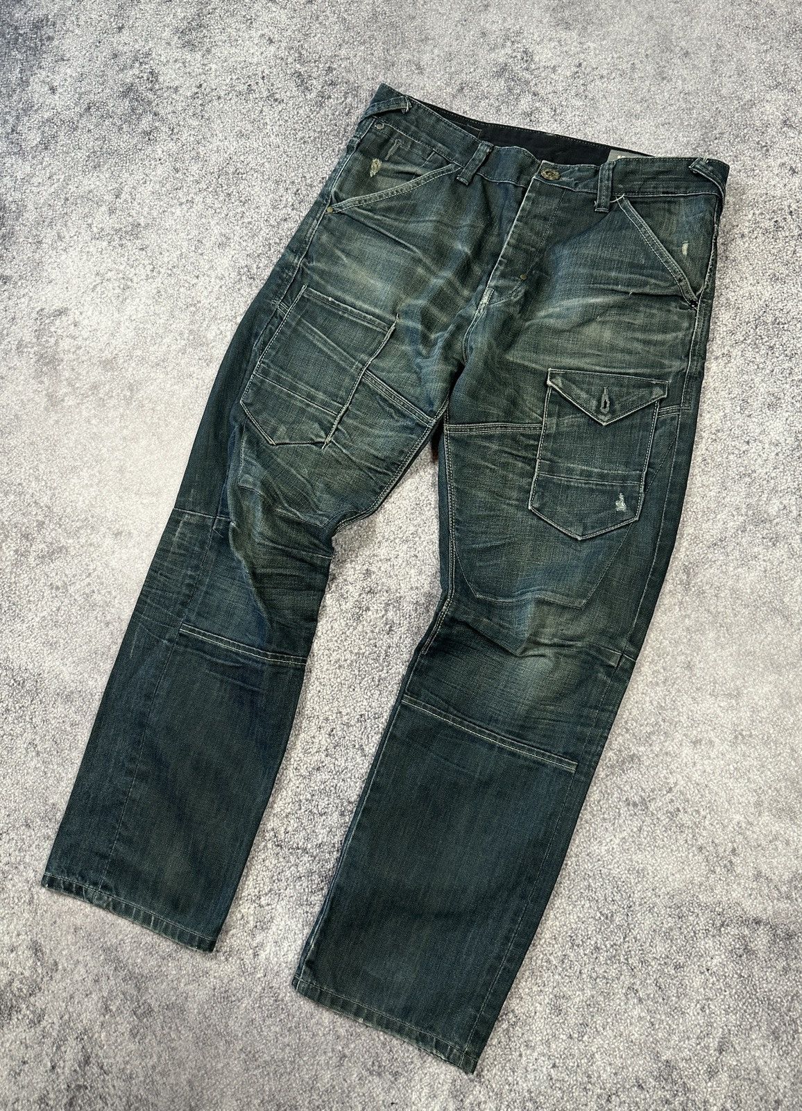 Vintage Y2K Avant Garde Vintage Pocket Denim Streetwear Rare Casual Size US 36 / EU 52 - 1 Thumbnail