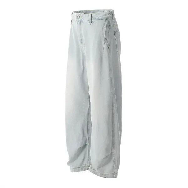 VIBE Men's distressed loose light washed scimitar jeans Size US 32 / EU 48 - 8 Thumbnail