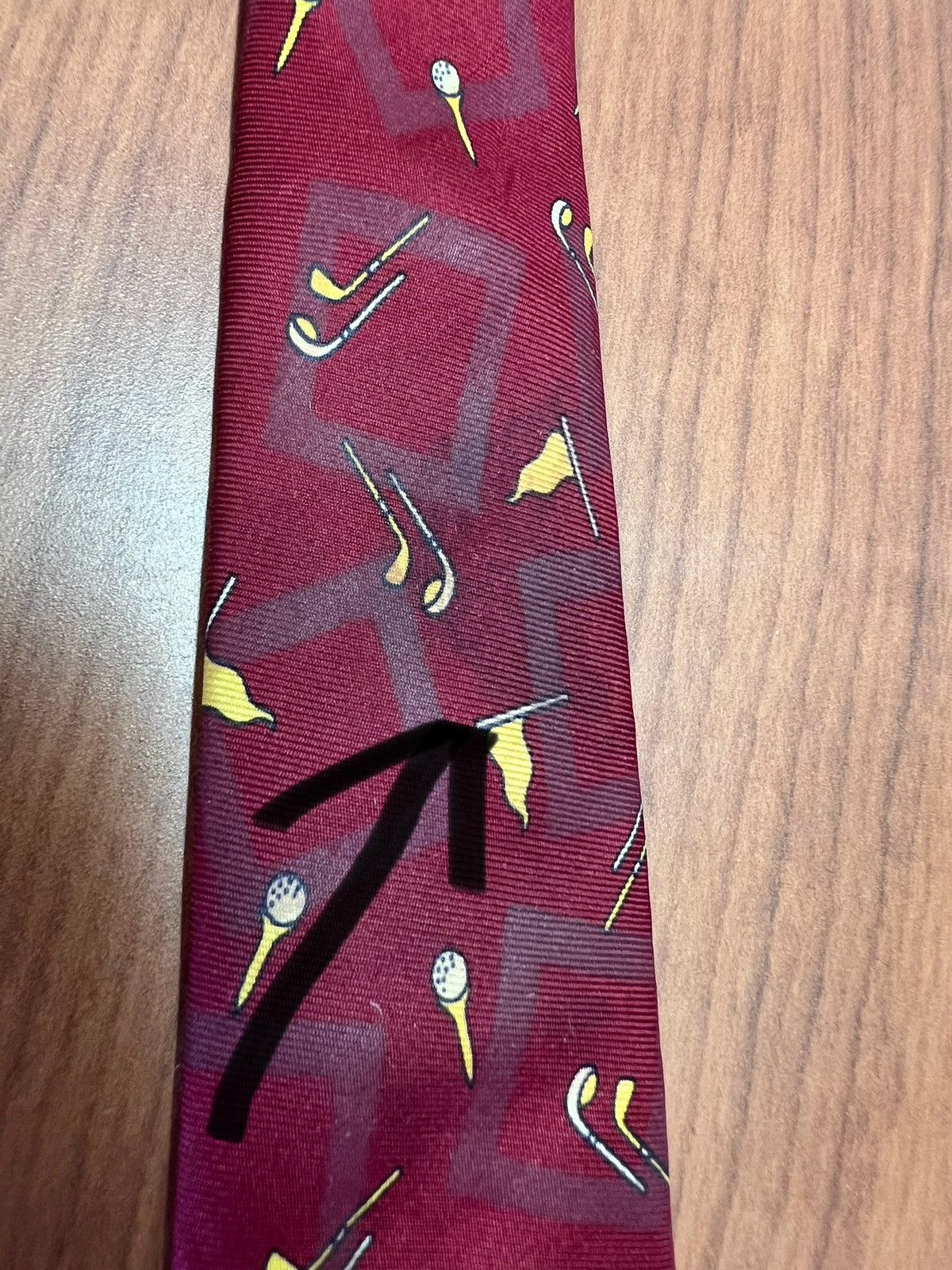 Other Cacharel Silk Necktie Golf Print Italy Vintage Tie WPL 13303 Size ONE SIZE - 9 Thumbnail