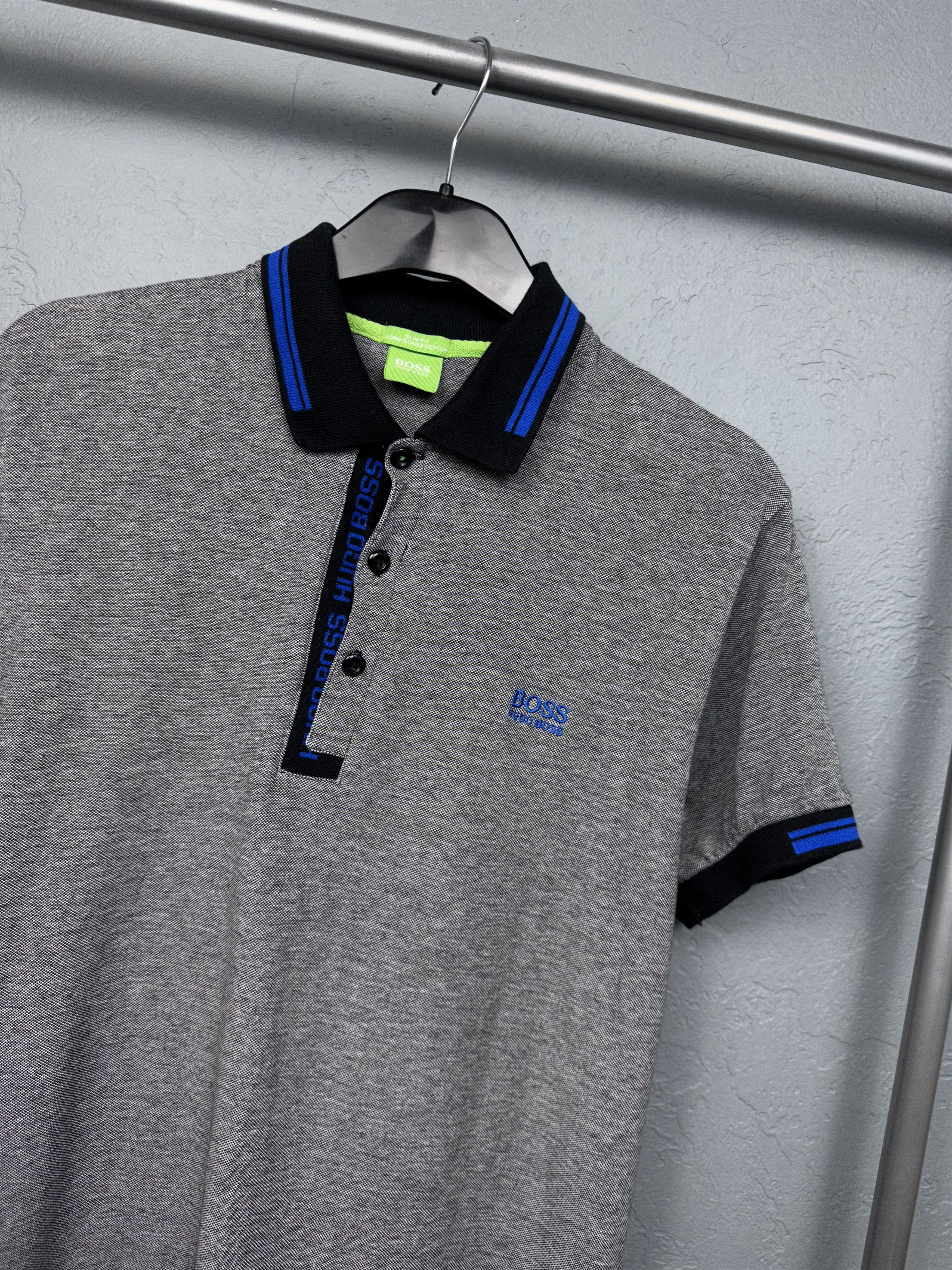 Hugo Boss × Vintage Hugo Boss Vintage Mens Polo Shirt Size US L / EU 52-54 / 3 - 2 Thumbnail