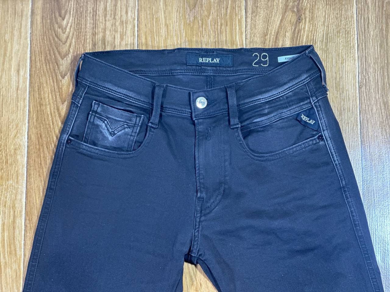 Replay Replay Anbass Jeans Men's W29/L32 Slim Fit Stretch Zip Fly Size US 29 - 8 Thumbnail