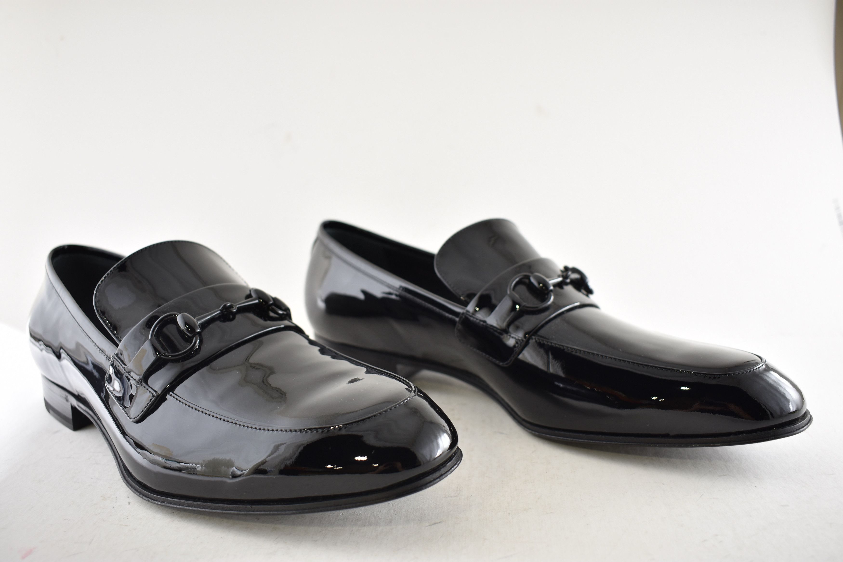 Gucci Gucci Ed Black Patent Leather Horsebit Loafer G 13 US 14 Size US 14 / EU 47 - 4 Thumbnail