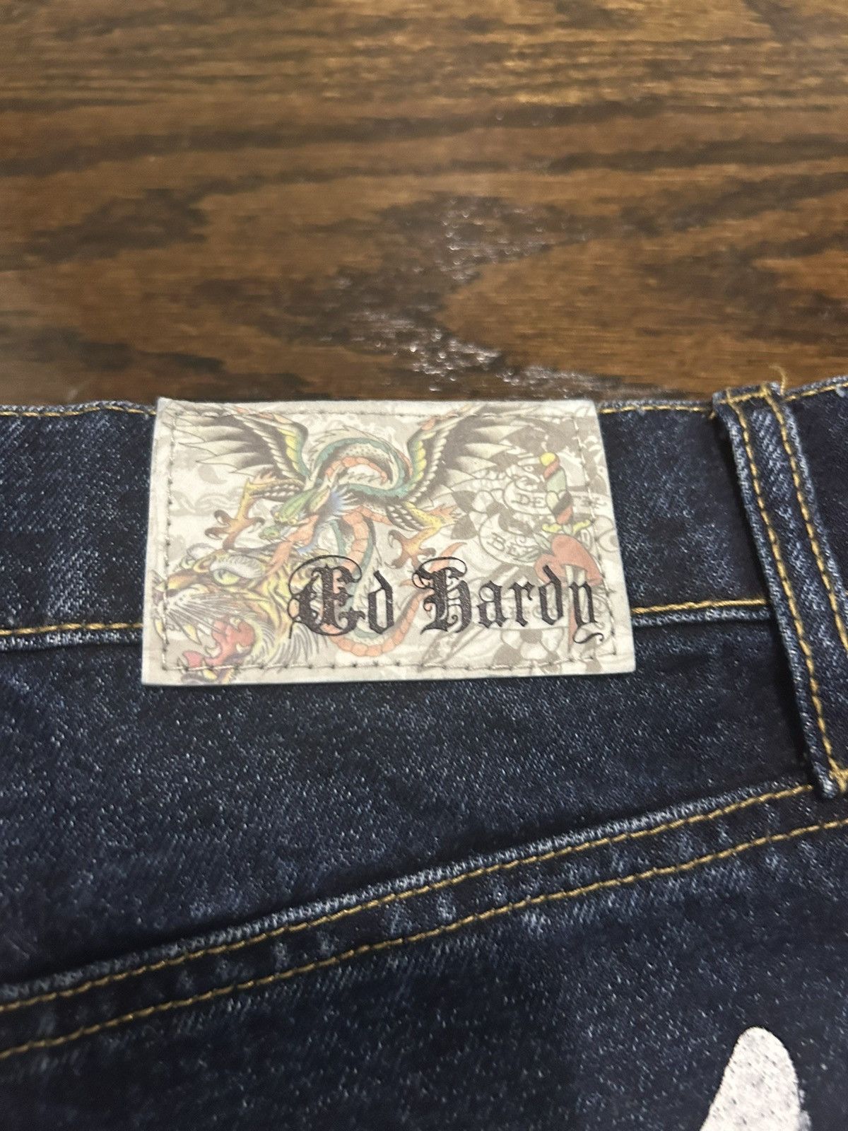 Ed Hardy Y2K Ed Hardy Tiger Jeans Size US 30 / EU 46 - 3 Thumbnail
