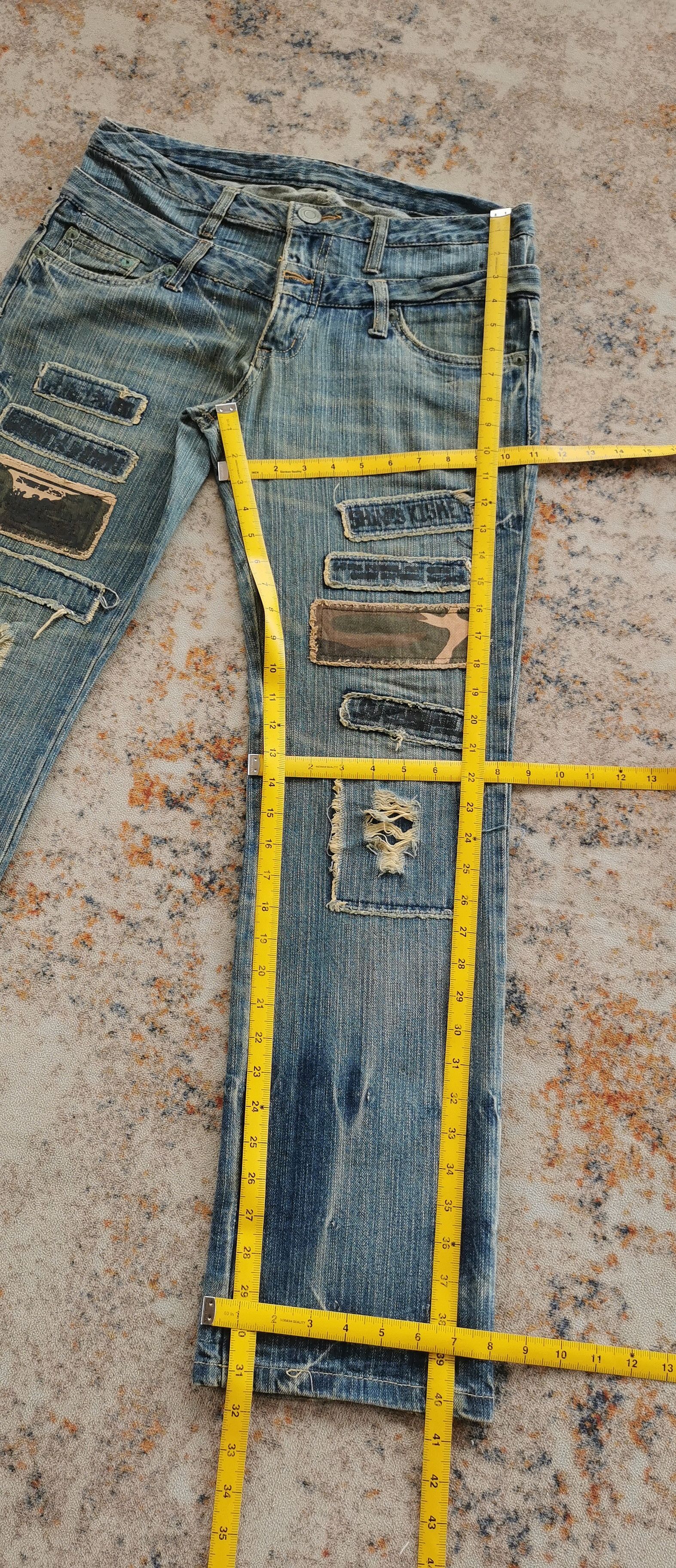 Kapital Double Waisted Patches Mudwash Jeans Style KAPITALS Size US 33 - 10 Thumbnail