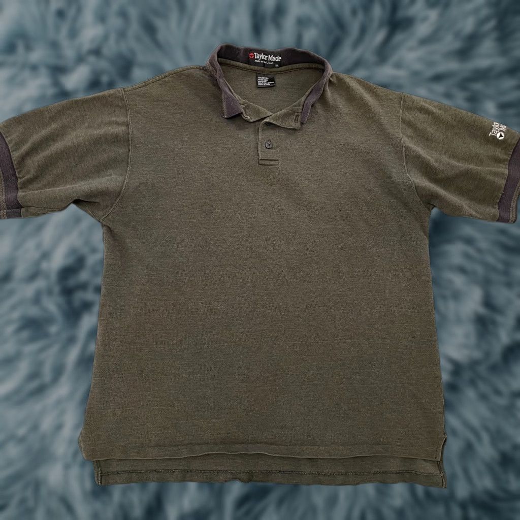 TaylorMade VINTAGE TaylorMade Golf Polo Shirt Adult XL Green 90s Embroidered Logo Men's Size US XL / EU 56 / 4 - 1 Thumbnail