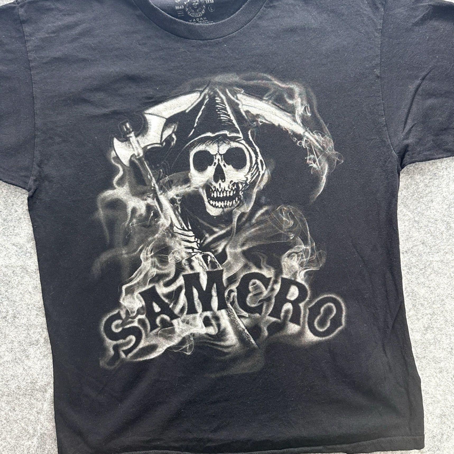 Vintage Sons of Anarchy Samcro Shirt Mens Large Reaper Graphic Black Biker Goth Shirt Mens Large Black Graphic - Size US L / EU 52-54 / 3 - 5 Thumbnail