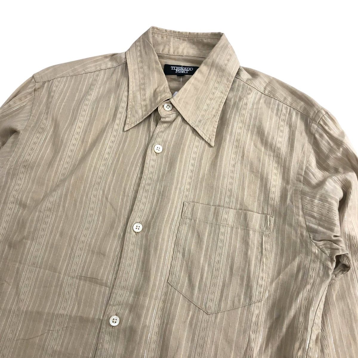 Japanese Brand × Tornado Mart × Vintage Vintage Tornado Mart Classic Stripe Button Up Shirt Size US M / EU 48-50 / 2 - 3 Thumbnail