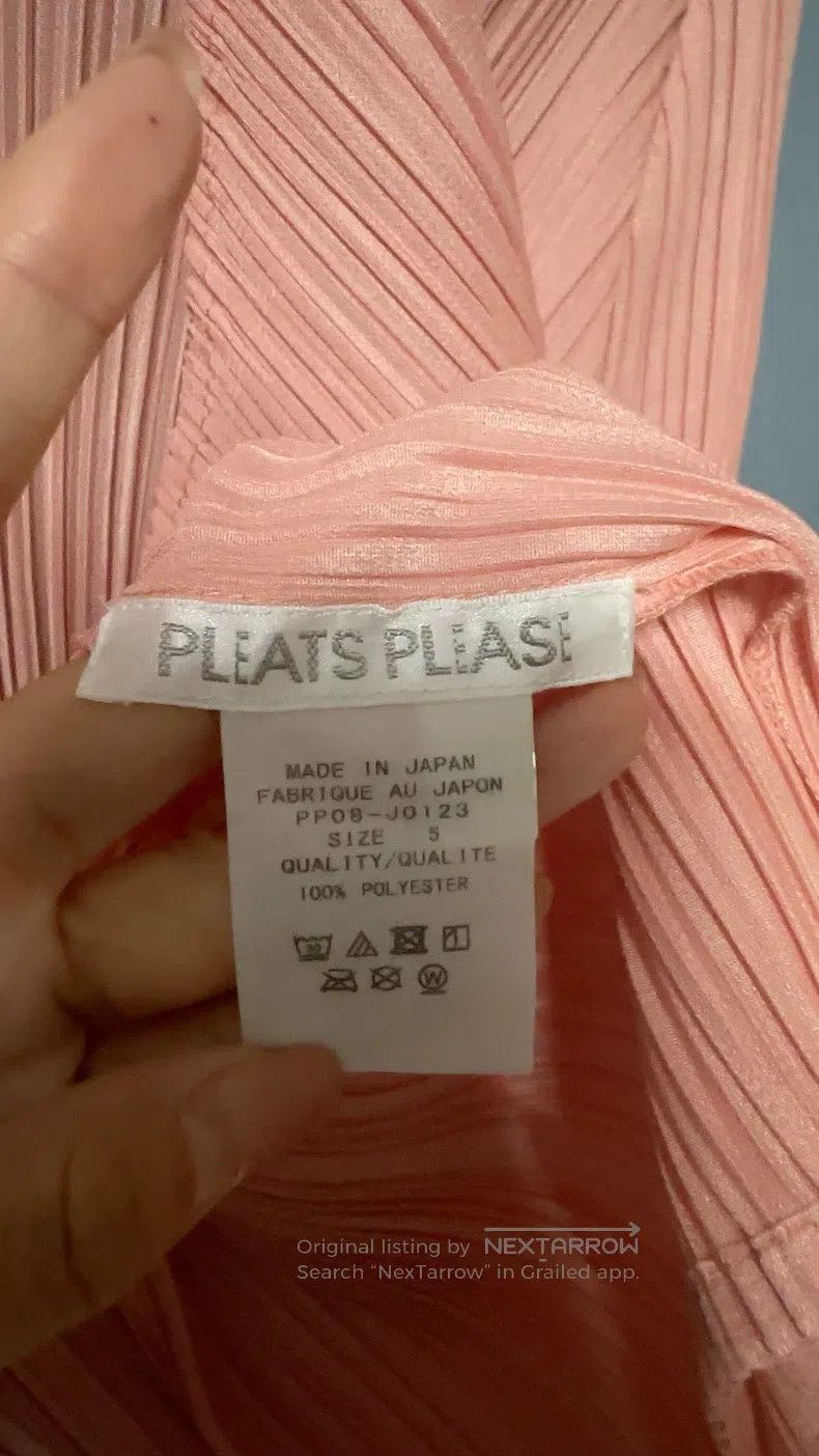 Issey Miyake Issey Miyake Cherry Blossom Pink Pleated Cardigan Size XXL / US 16-18 / IT 52-54 - 2 Thumbnail