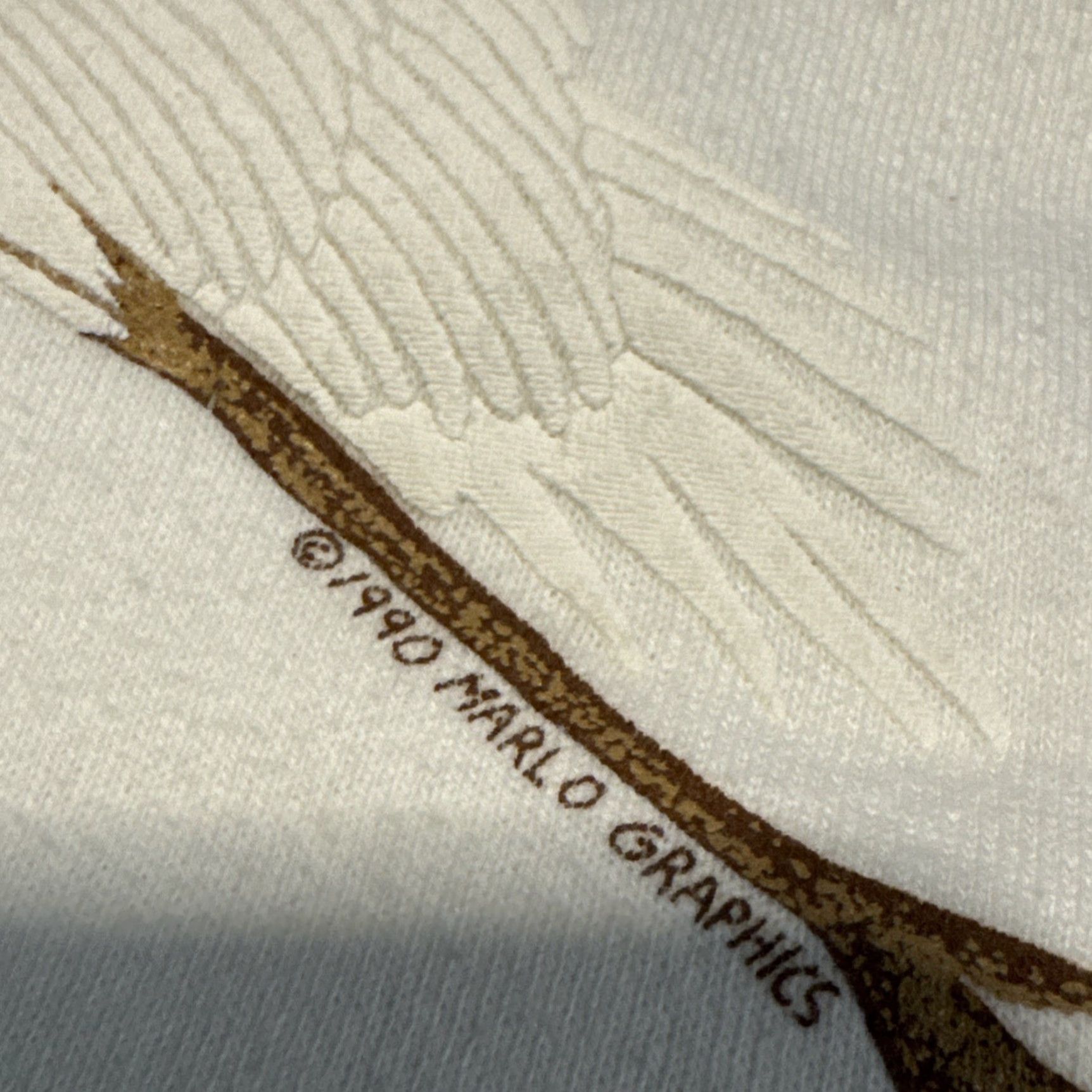 Jerzees VINTAGE 90s Jerzees Great Egret Stork Bird White Crewneck Sweatshirt M Men Size US M / EU 48-50 / 2 - 4 Thumbnail
