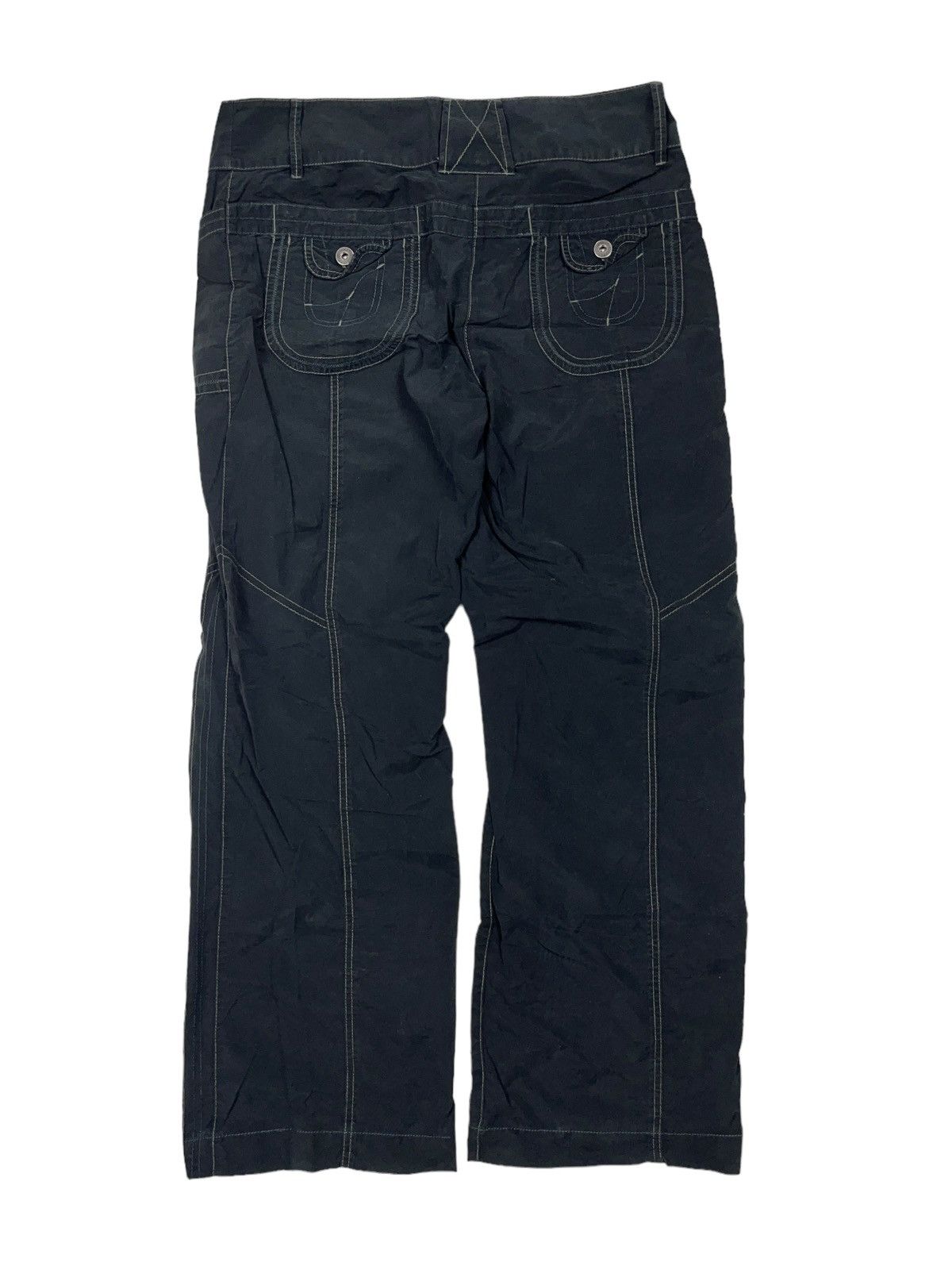 Japanese Brand × Vintage Vintage y2k Nylon Pants Japanese Wide Leg Size 30" / US 8 / IT 44 - 2 Thumbnail
