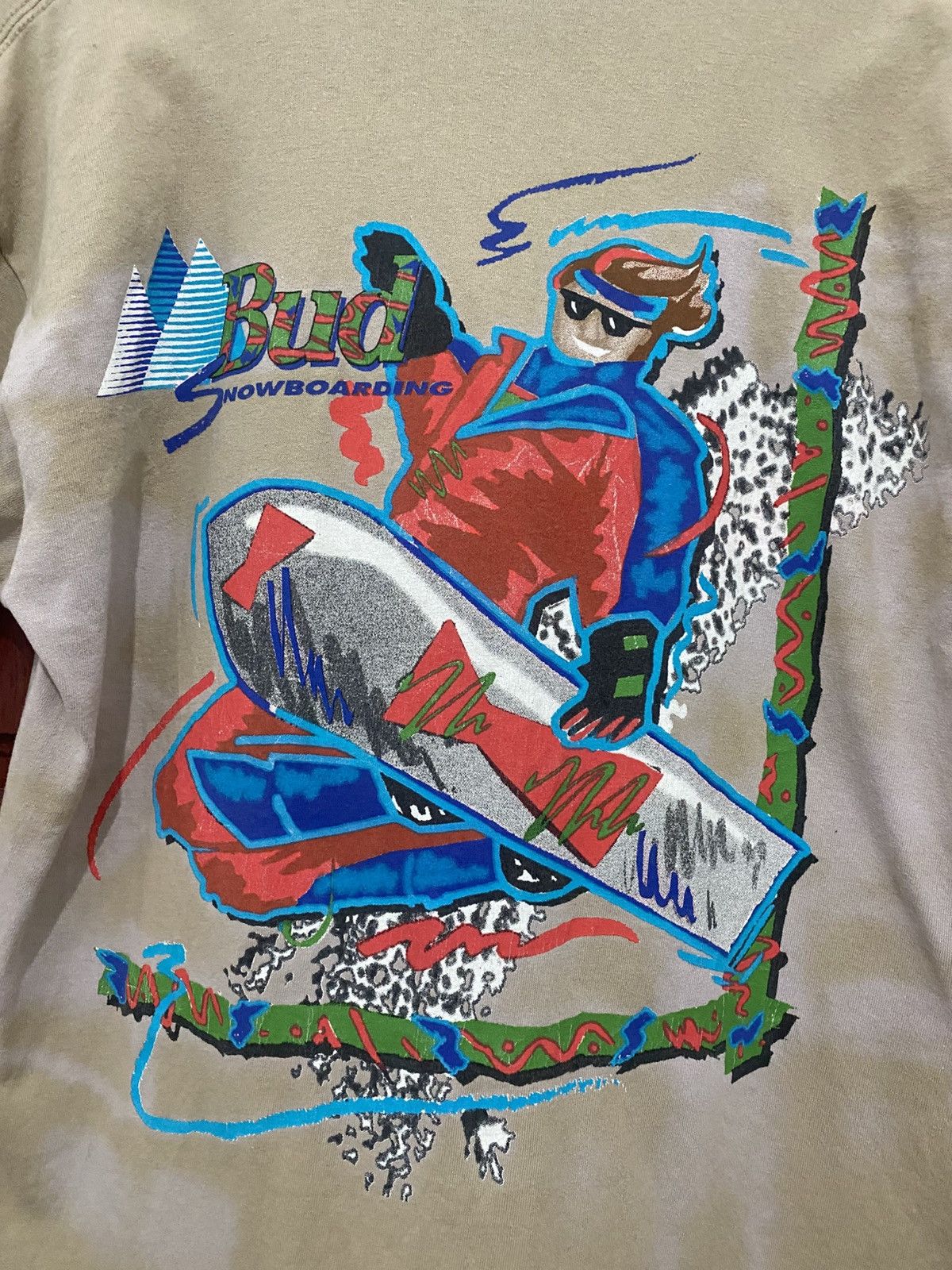 Budweiser Vintage 90s Budweiser Snowboarding Art Design T-shirt Usa Size US L / EU 52-54 / 3 - 8 Thumbnail