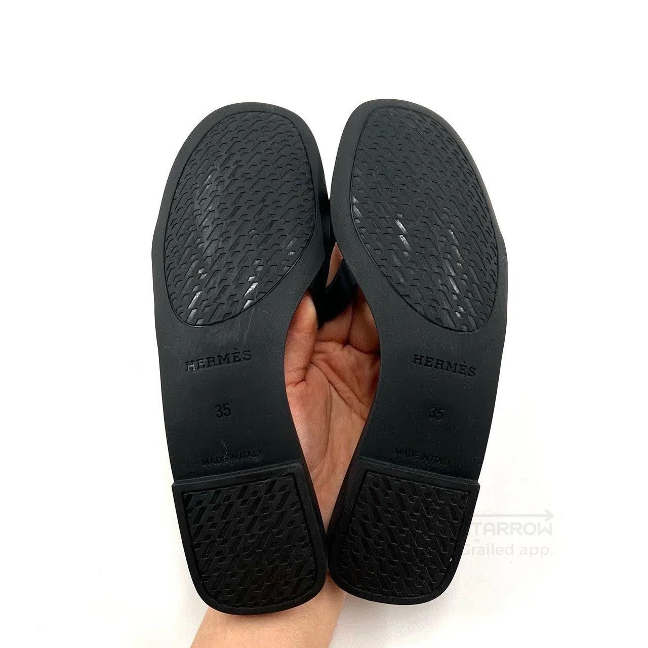 Hermes Hermes Black Pig Nose Slippers. Size US 4 / IT 34 - 4 Thumbnail