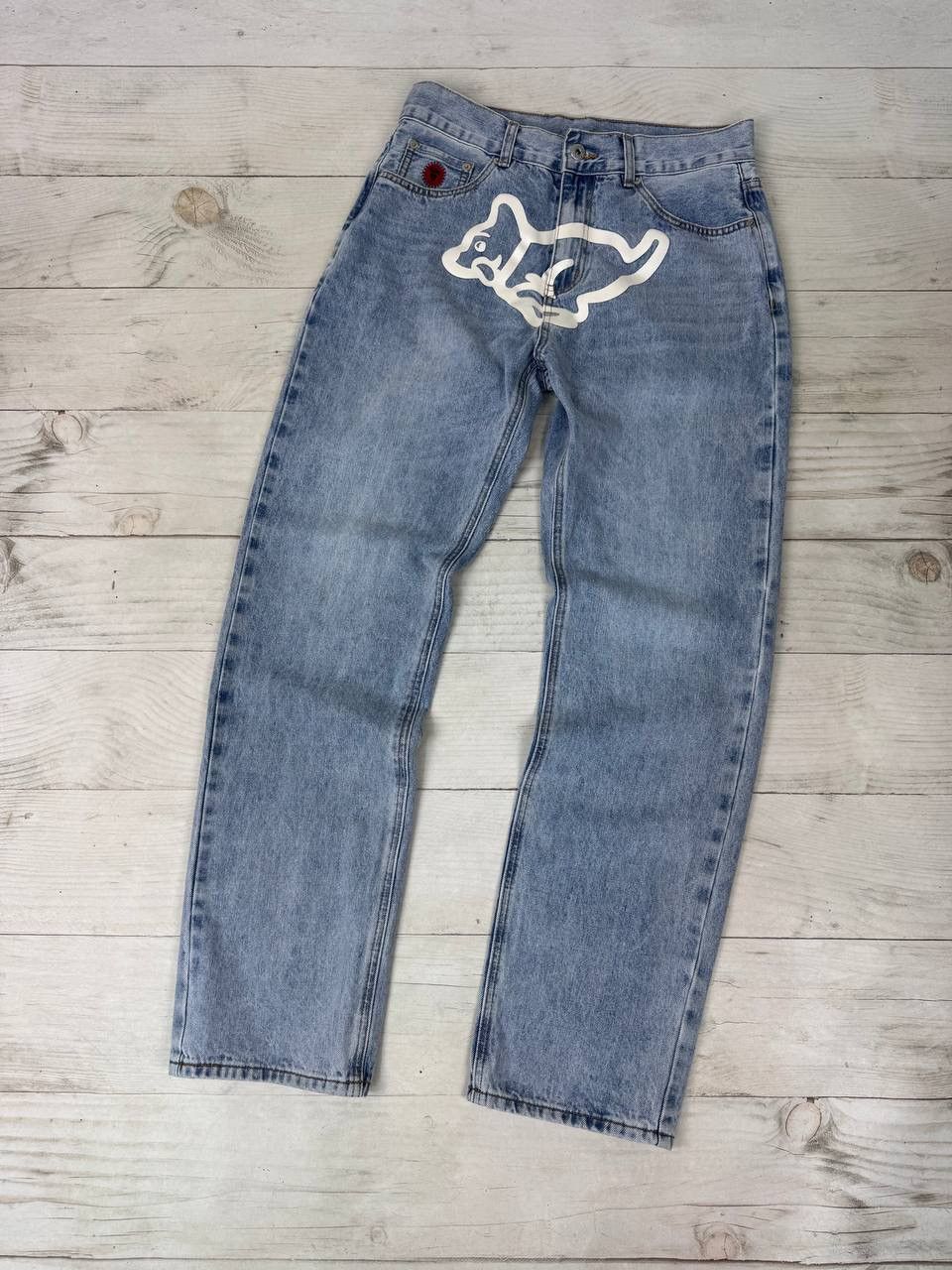 Billionaire Boys Club Icecream By Billionaire Boys Club Running Puppy Denim Jeans Size US 32 / EU 48 - 1 Thumbnail