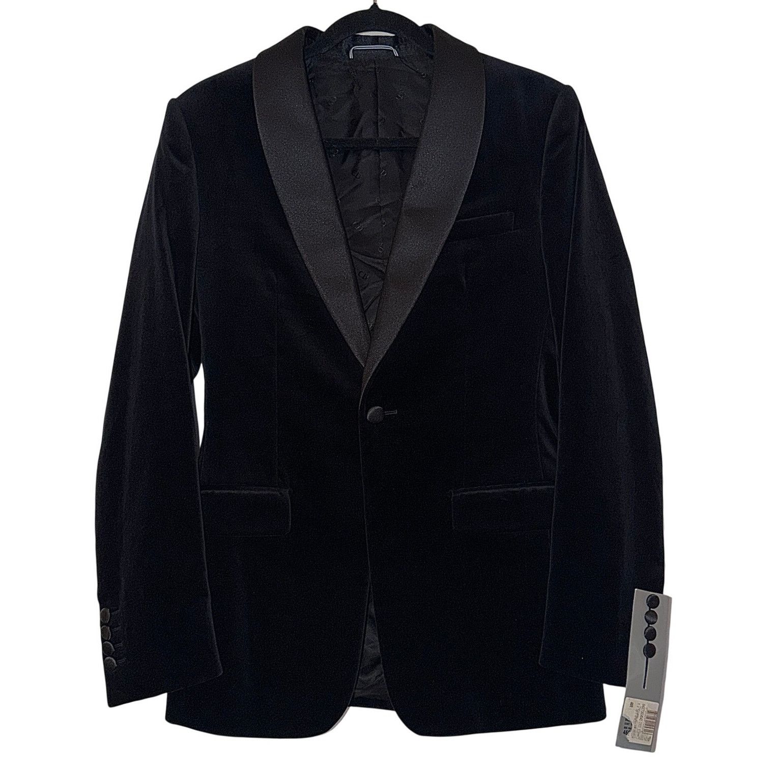 Dior Dior Men's Black Velvet 2020 2P Tuxedo Size 36R - 2 Thumbnail