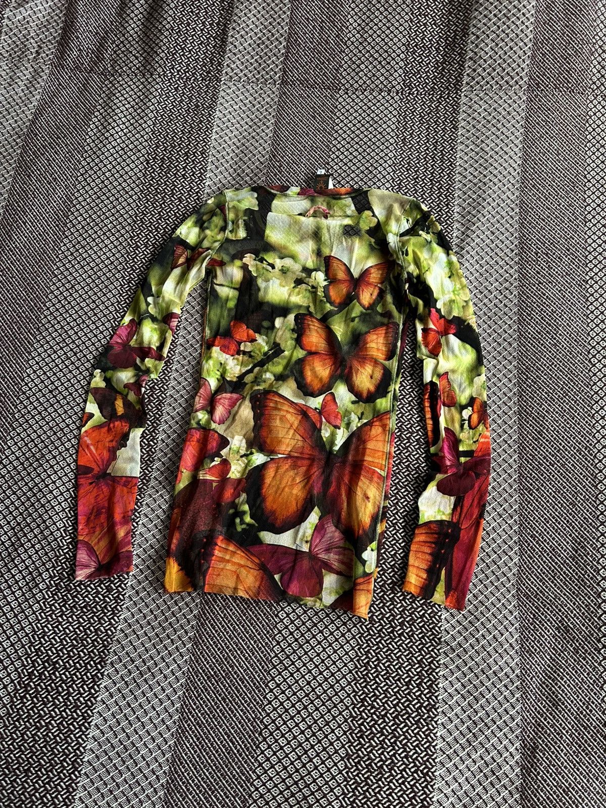 Jean Paul Gaultier Jean Paul Gaultier Soleil Fuzzi Long Sleeve Mesh Top Size L Size L / US 10 / IT 46 - 8 Thumbnail