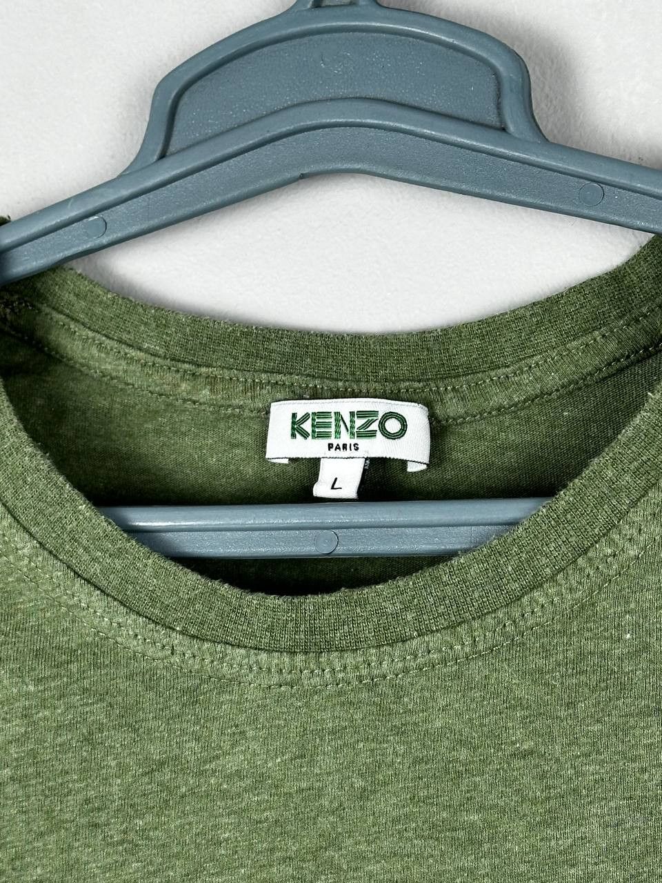 Kenzo Kenzo Tiger Logo Green T Shirt Size US L / EU 52-54 / 3 - 4 Thumbnail