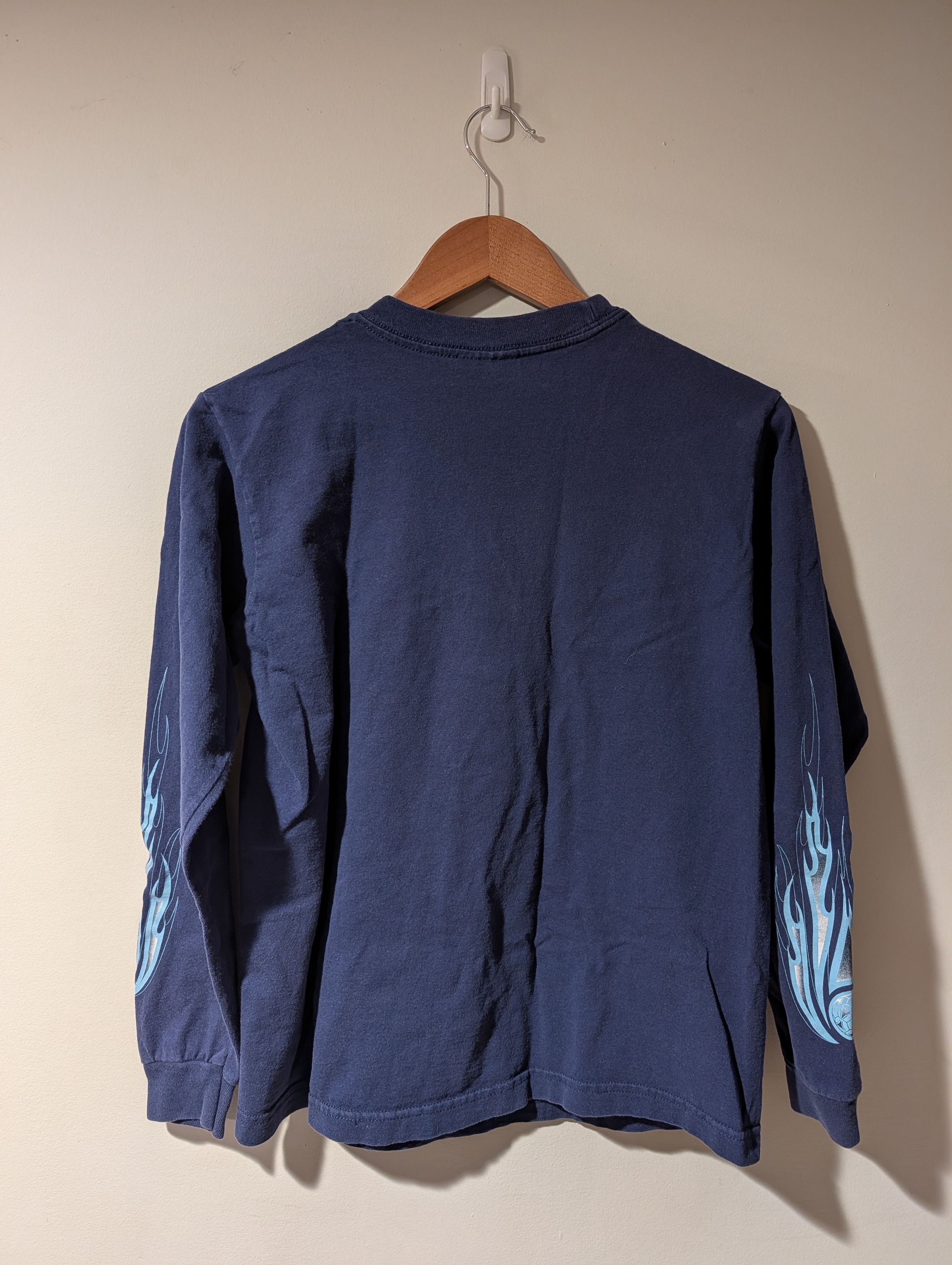 Adidas Adidas Soccer Flames Graphic Long sleeve Y2K Kids Shirt L Size US L / EU 52-54 / 3 - 7 Thumbnail