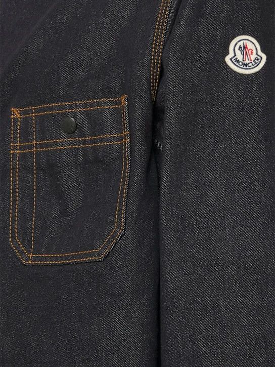 Moncler o1lsvrm0425 Cotton Denim Shirt in Denim Size US XL / EU 56 / 4 - 5 Thumbnail