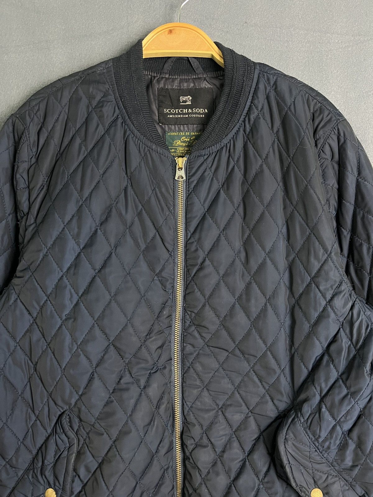 Scotch & Soda × Vintage Quilted Bomber Jacket Scotch & Soda VTG Rare Size US M / EU 48-50 / 2 - 3 Thumbnail