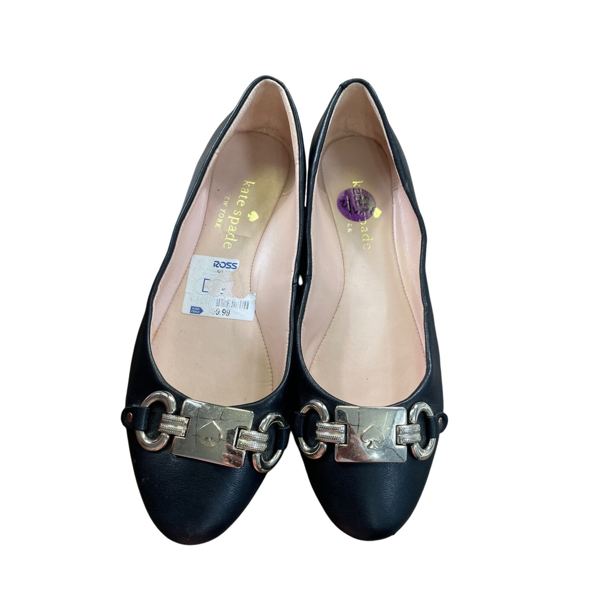 Kate Spade Kate Spade Payton Black Leather Flats Loafers Shoes Size 6.5 Size US 6.5 / IT 36.5 - 15 Thumbnail