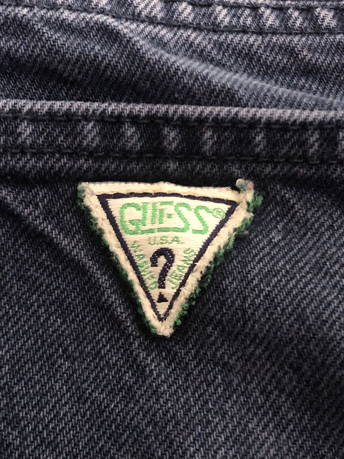 Guess × Vintage Vtg 90s Guess Jeans Dark Wash Size US 32 / EU 48 - 3 Thumbnail