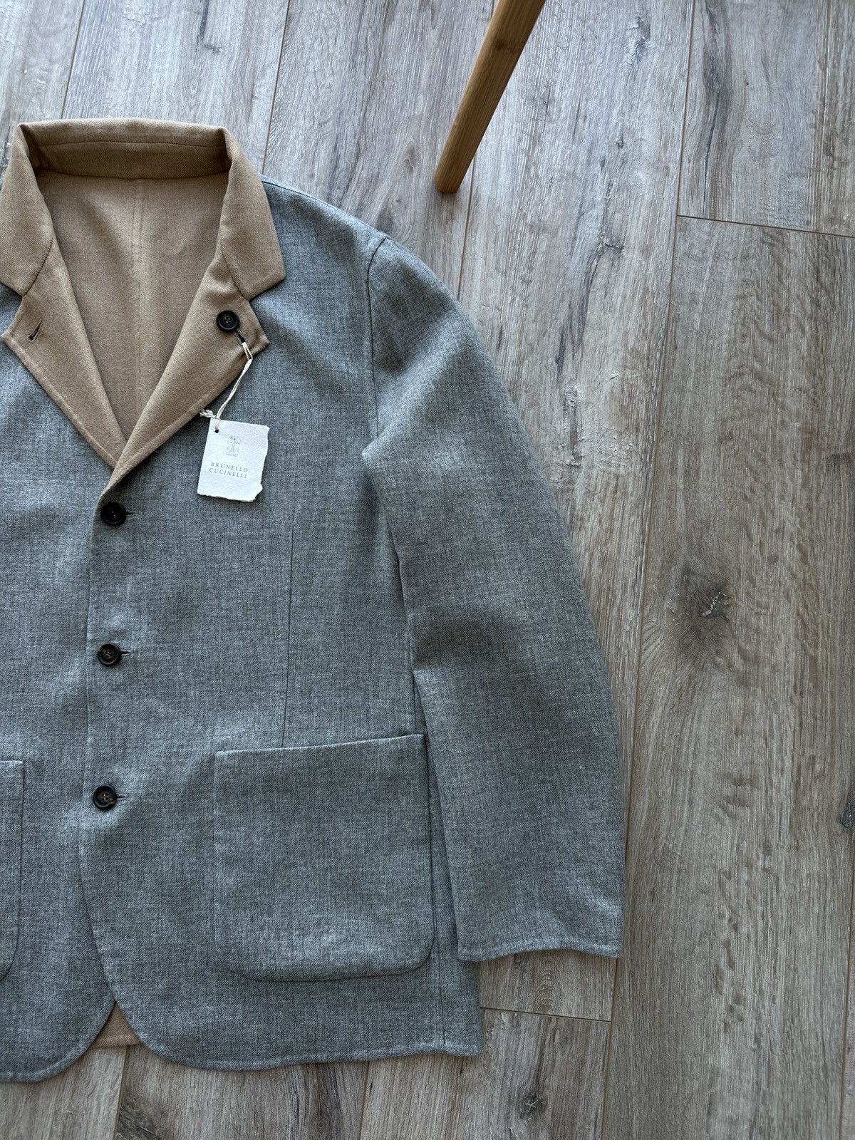 Brunello Cucinelli NWT RPR $5k Brunello Cucinelli Cashmere Reversible Jacket Size US M / EU 48-50 / 2 - 9 Thumbnail