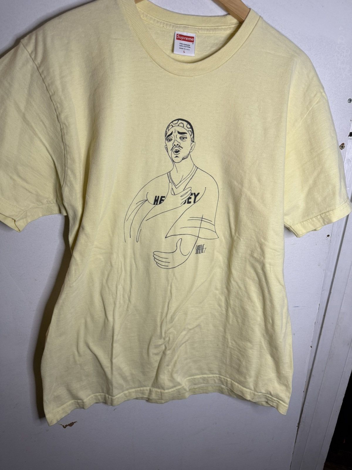 Supreme Supreme Prodigy Tee SS18 Size Large pale yellow men’s Size US L / EU 52-54 / 3 - 1 Thumbnail