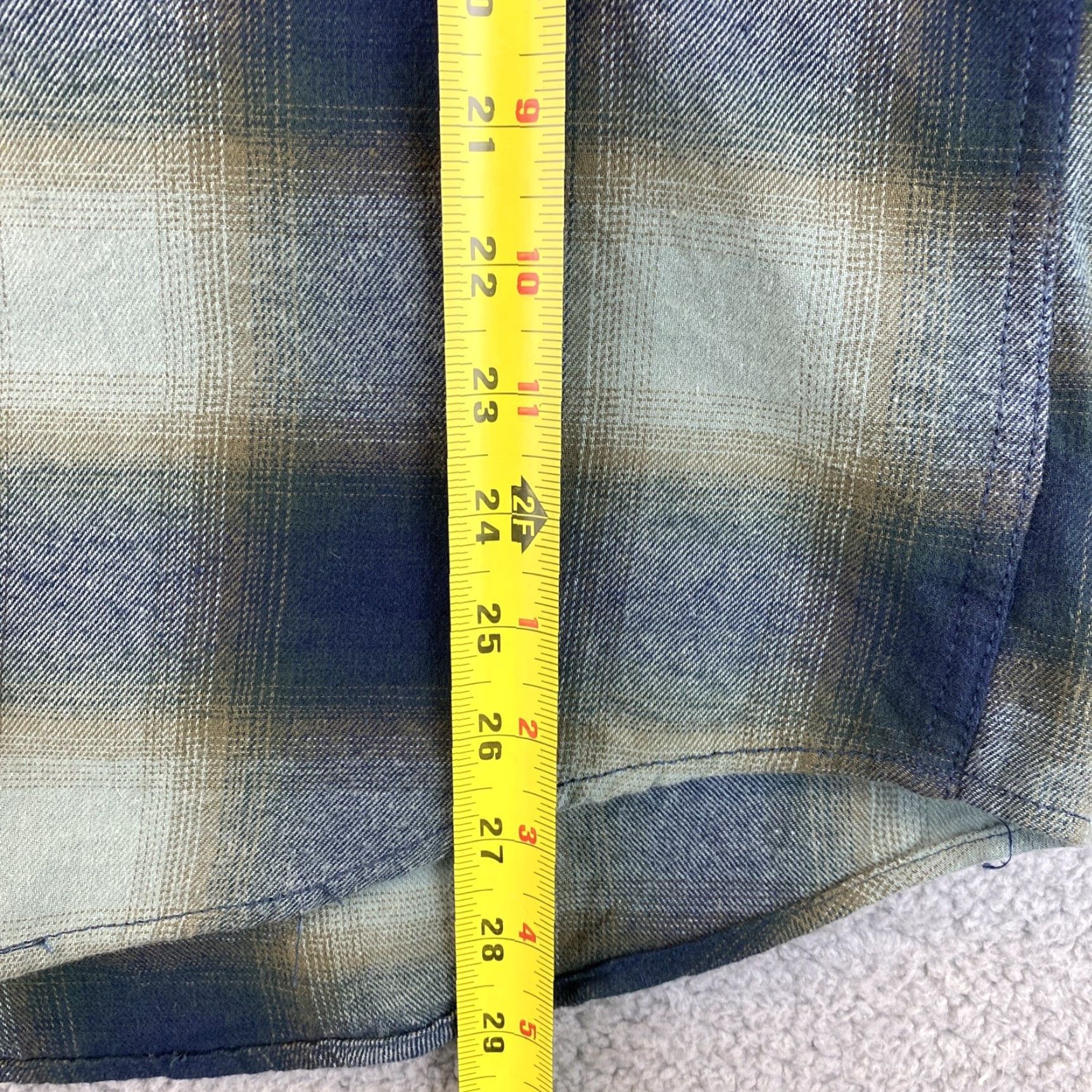 Vintage Arizona Shirt Women's Green Long Sleeve Button Up Plaid 45-17 L Western Shirt Ladies Button-Up Spring/Fall Style Size L / US 10 / IT 46 - 7 Thumbnail