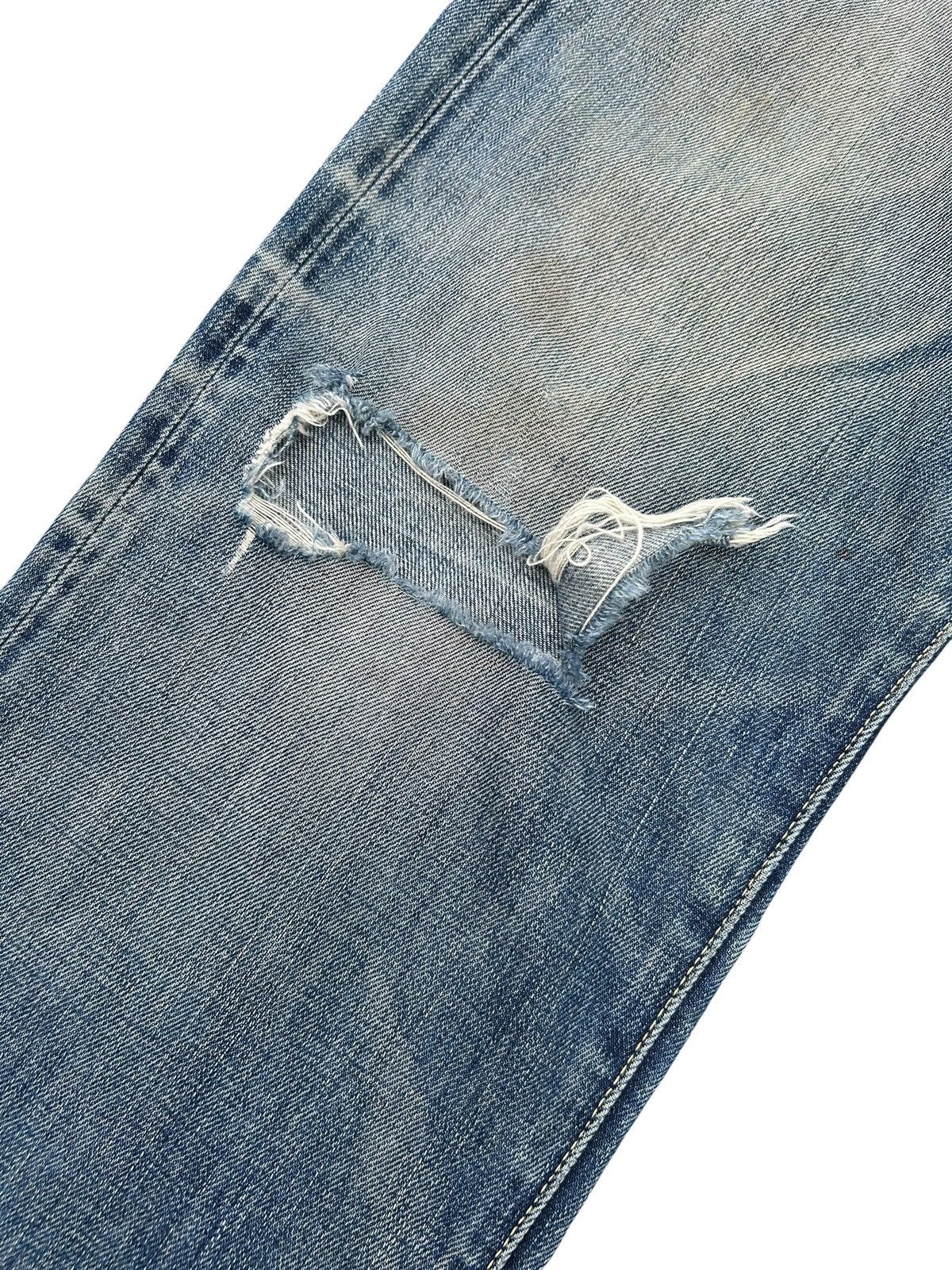 Kapital VINTAGE LEVIS BIG E SELVEDGE THRASHED DENIM JEANS Size US 29 - 11 Thumbnail