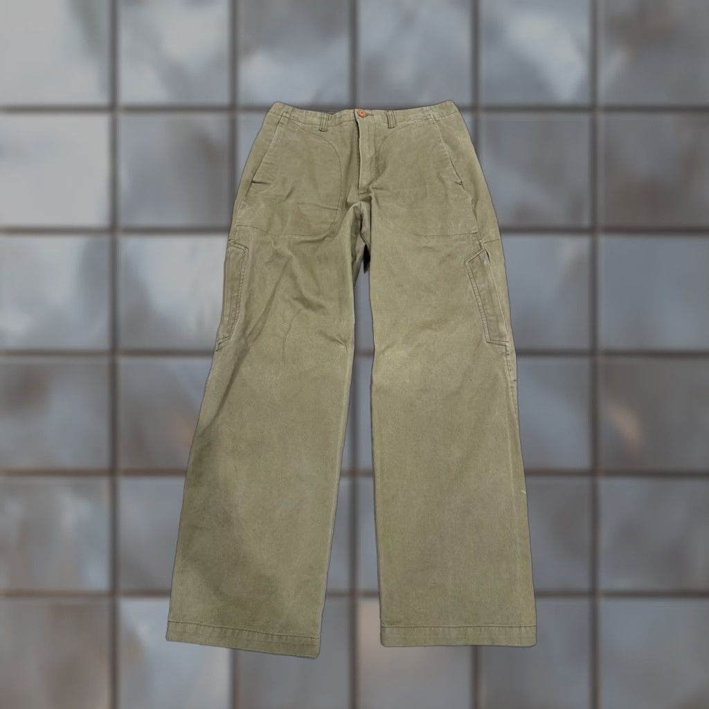 Freshjive Freshjive Mens Cargo Pants Khaki Vintage 1990s 30x29 Beig​e Cargo Pocket Regular Waist 30in Cotton 90s Grunge Pants Mens Size US 30 / EU 46 - 1 Thumbnail