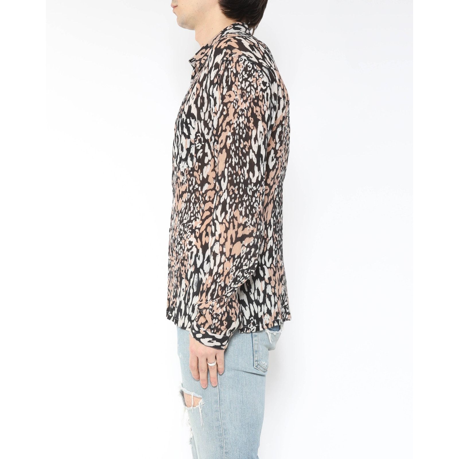Saint Laurent Paris Leo Silk Shirt Size US XS / EU 42 / 0 - 4 Thumbnail