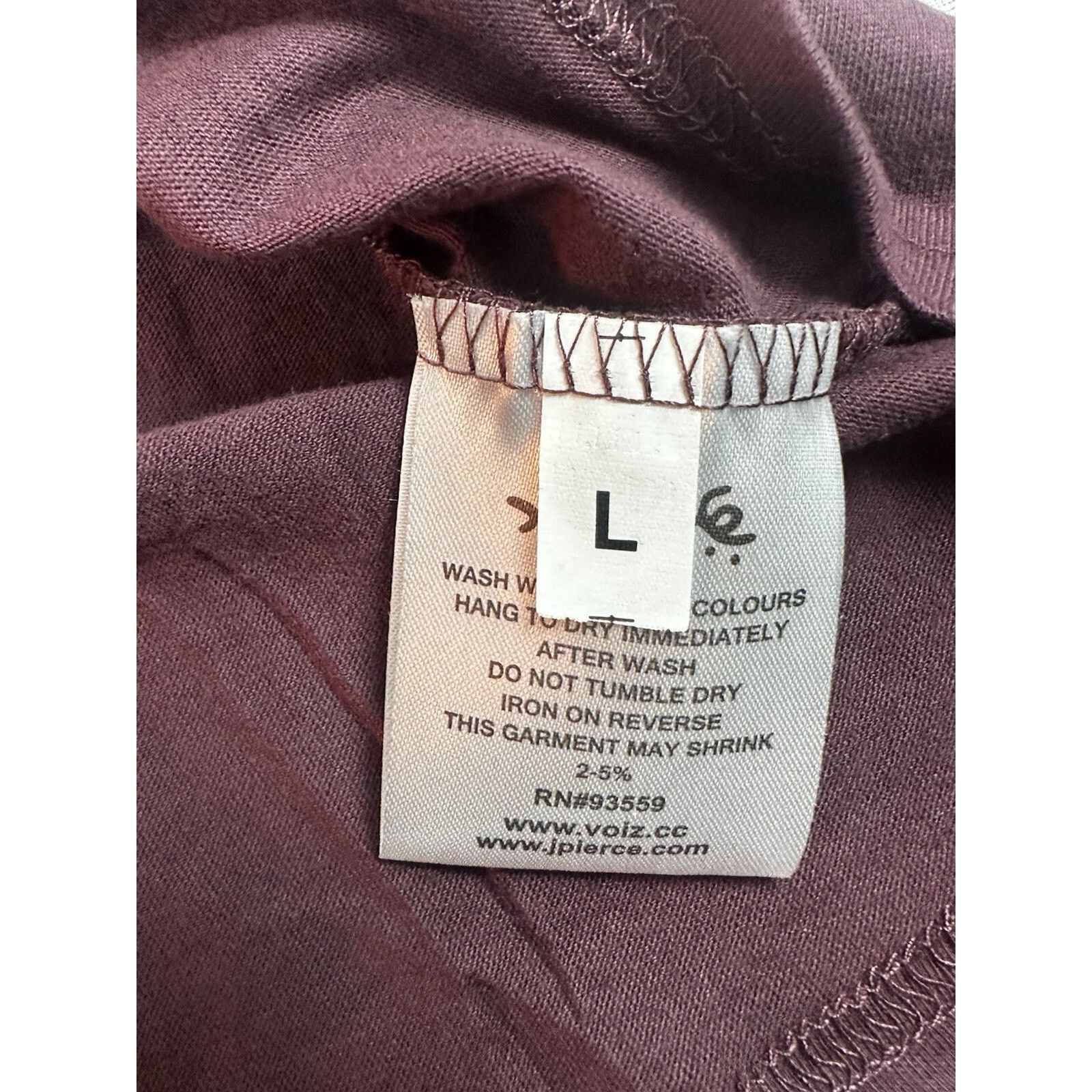.chill J. Pierce Burgundy Graphic T-Shirt Artistic Design - Large Size US L / EU 52-54 / 3 - 6 Thumbnail