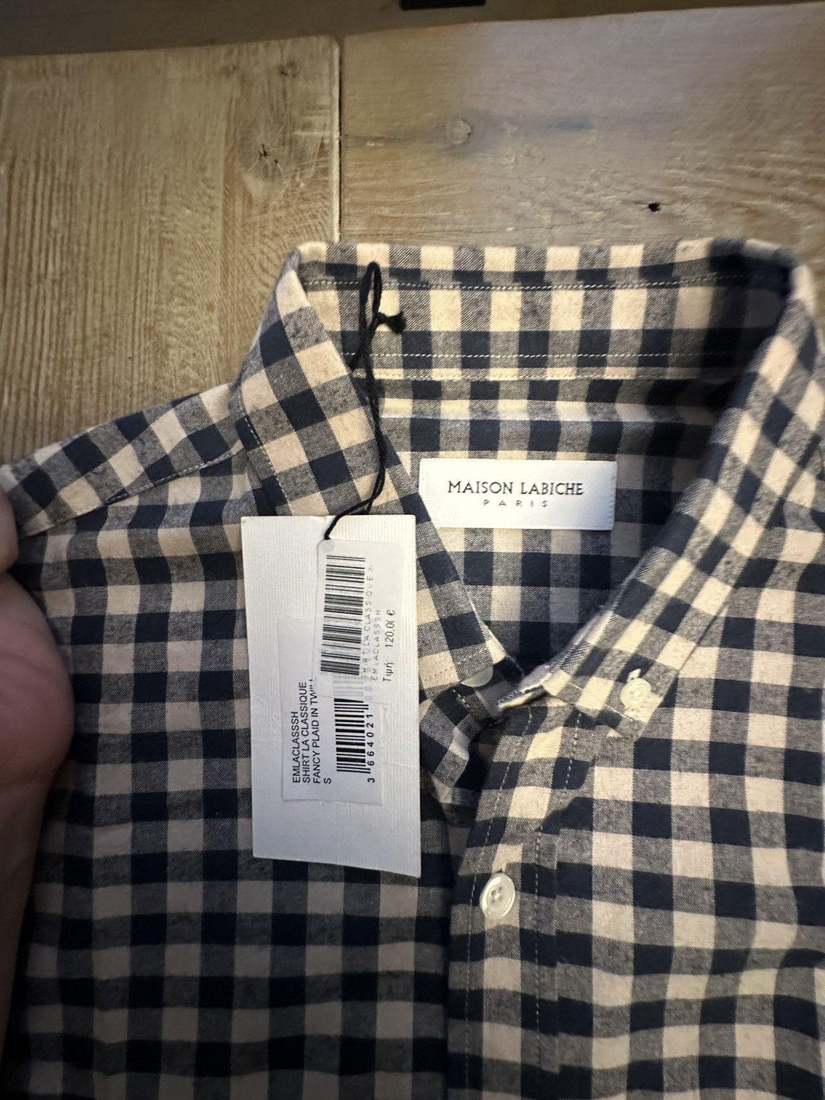 Maison Labiche Maison Labiche Fancy Plaid Button Shirt w Thread Spool NWT Size US S / EU 44-46 / 1 - 3 Thumbnail