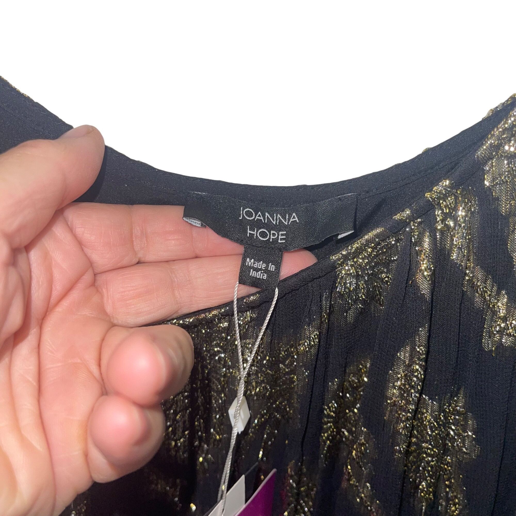 Other Joanna Hope Womens Dress Size 18 Black Lurex Maxi Size XXL / US 16-18 / IT 52-54 - 6 Thumbnail
