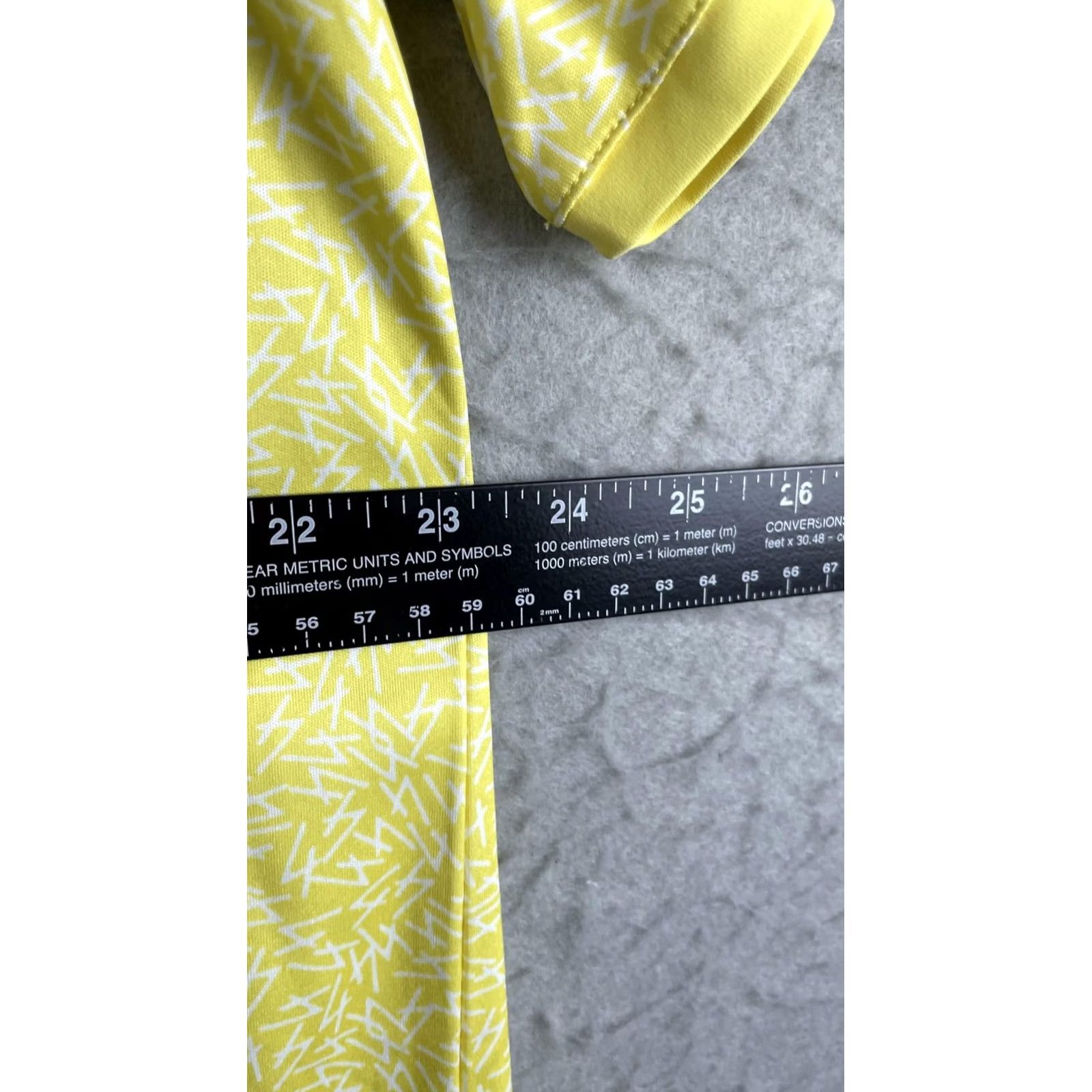 Vintage Swannies Co Polo Shirt Golf Mens 2XL Yellow Geometric Lightweight Short Sleeve Size US XXL / EU 58 / 5 - 4 Thumbnail