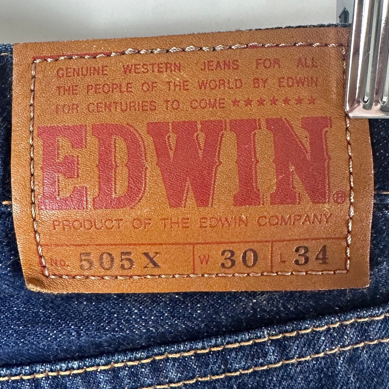 Edwin Selvedge Japanese 505X Denim Size US 30 / EU 46 - 8 Thumbnail