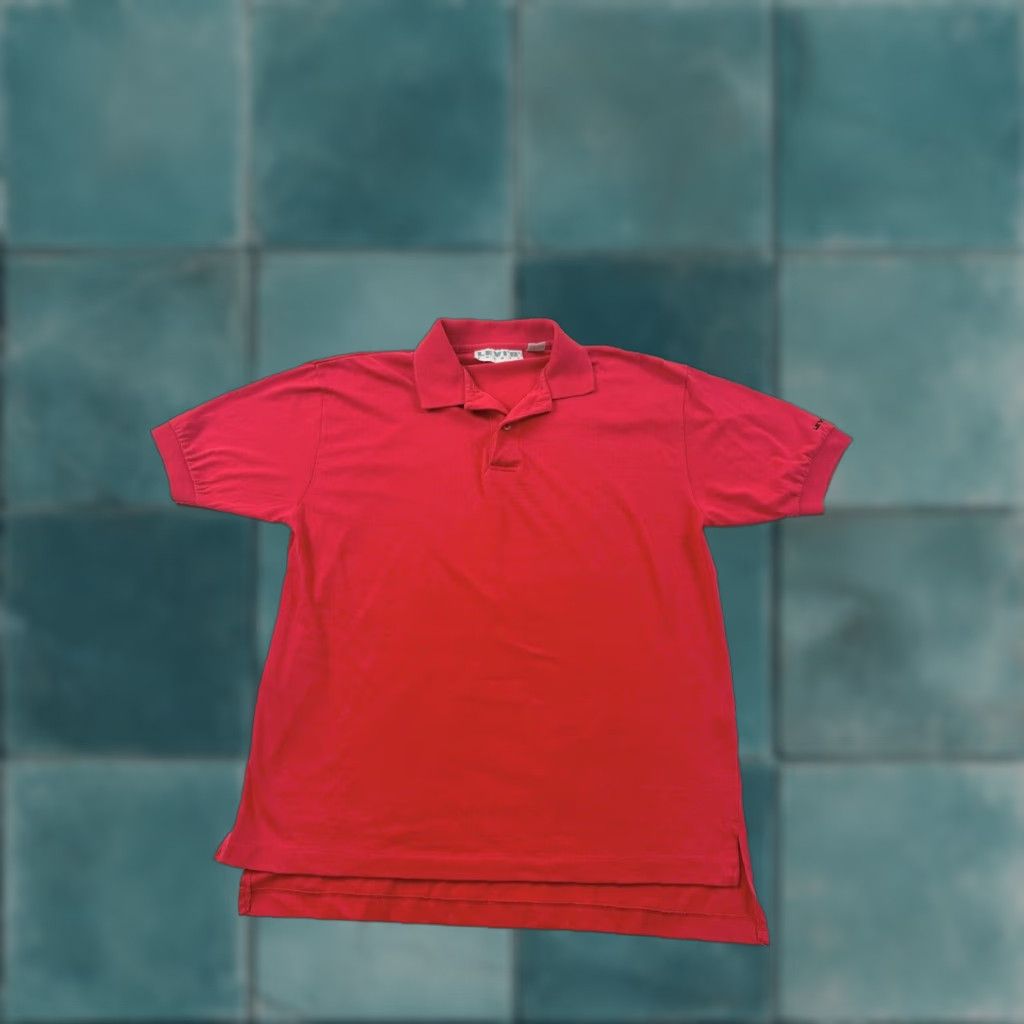 Levi's VINTAGE Levi’s Polo Shirt Men Medium Red Short Sleeve Mens M Polo Red Short Sleeve Levi’s Vintage Polo Shirt Men’s Medium Red Size US M / EU 48-50 / 2 - 1 Thumbnail