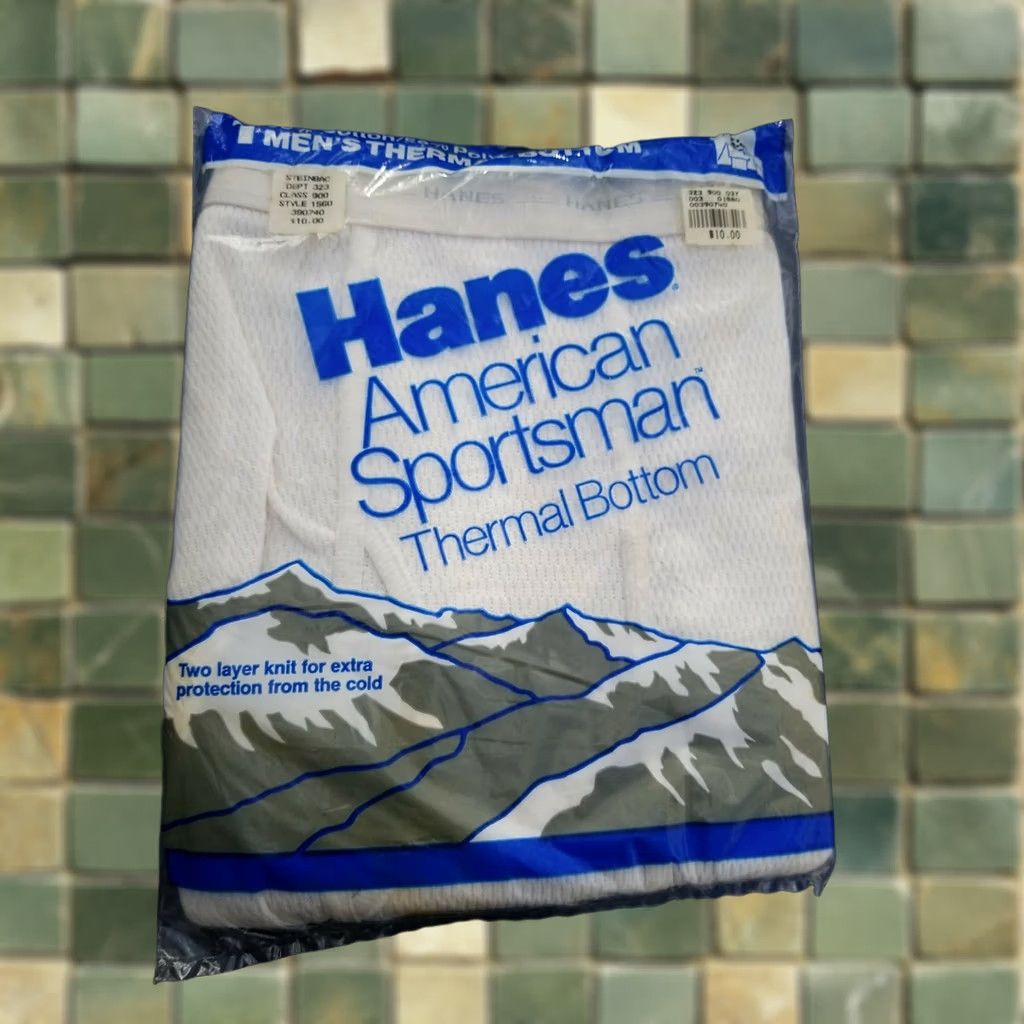 Vintage VINTAGE Hanes American Sportsman Thermal Top Shirt L White 38-40 NEW Size US L / EU 52-54 / 3 - 1 Thumbnail