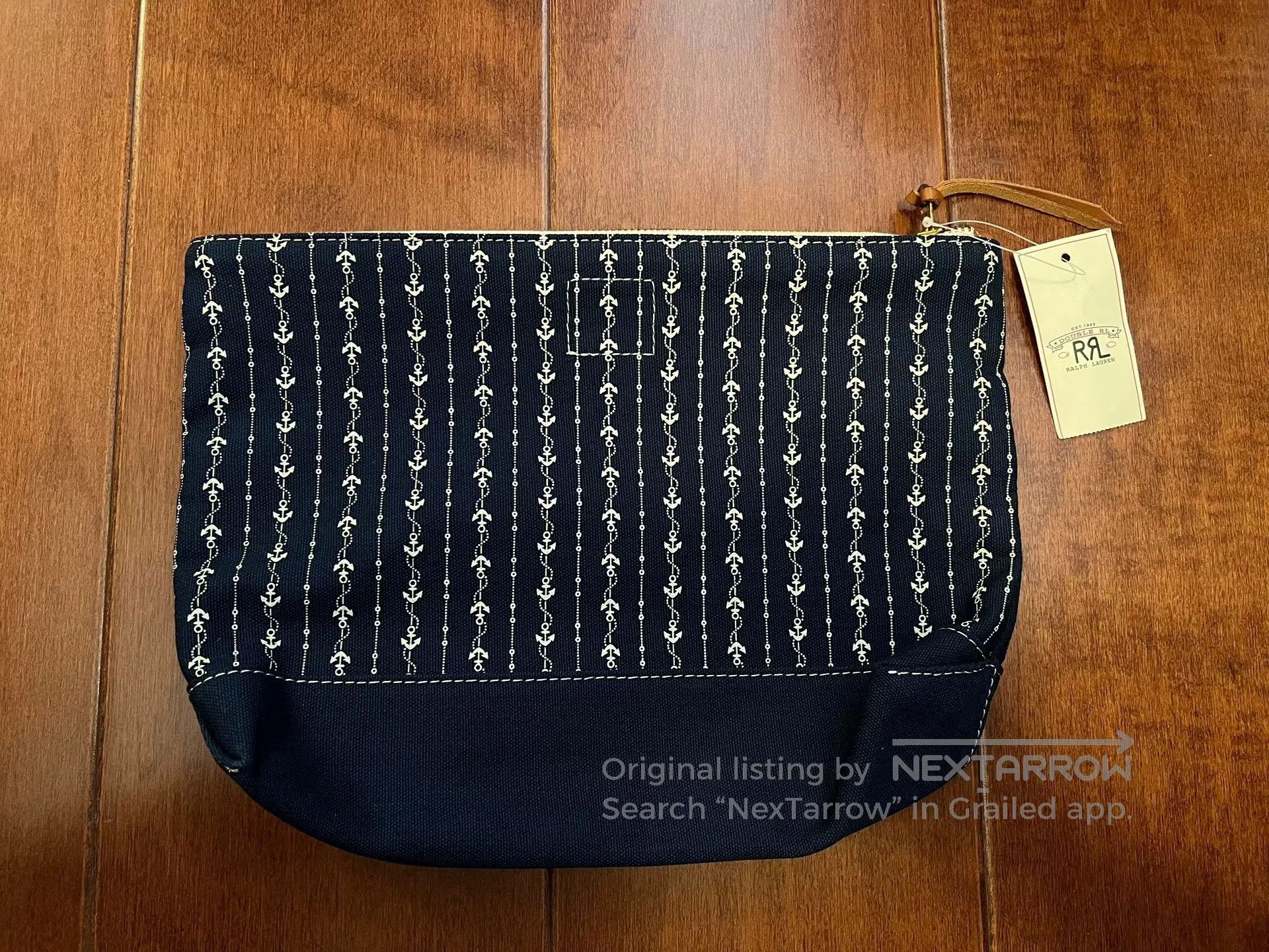 RRL Ralph Lauren RRL Indigo Anchor Canvas Handbag. Size ONE SIZE - 2 Thumbnail