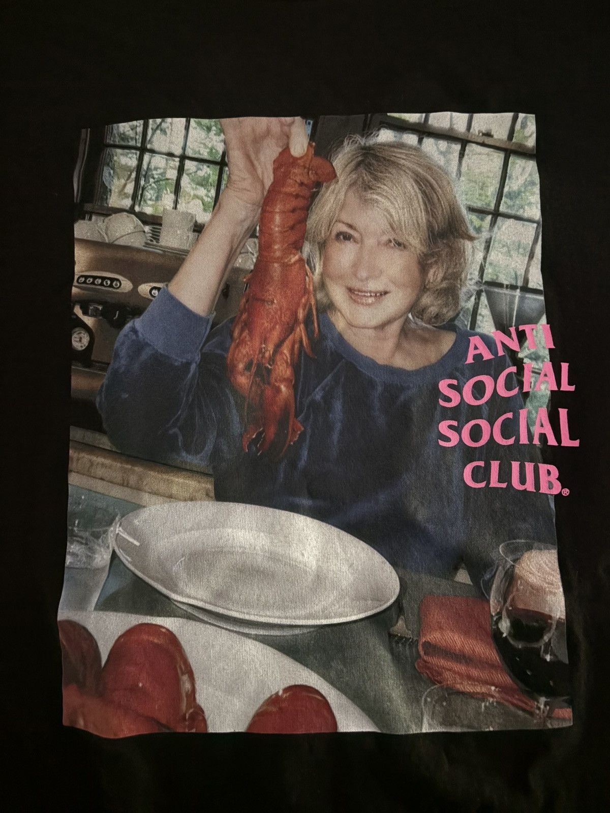 Anti Social Social Club Anti social social club x Martha Stewart lobster black tee Size US L / EU 52-54 / 3 - 2 Thumbnail