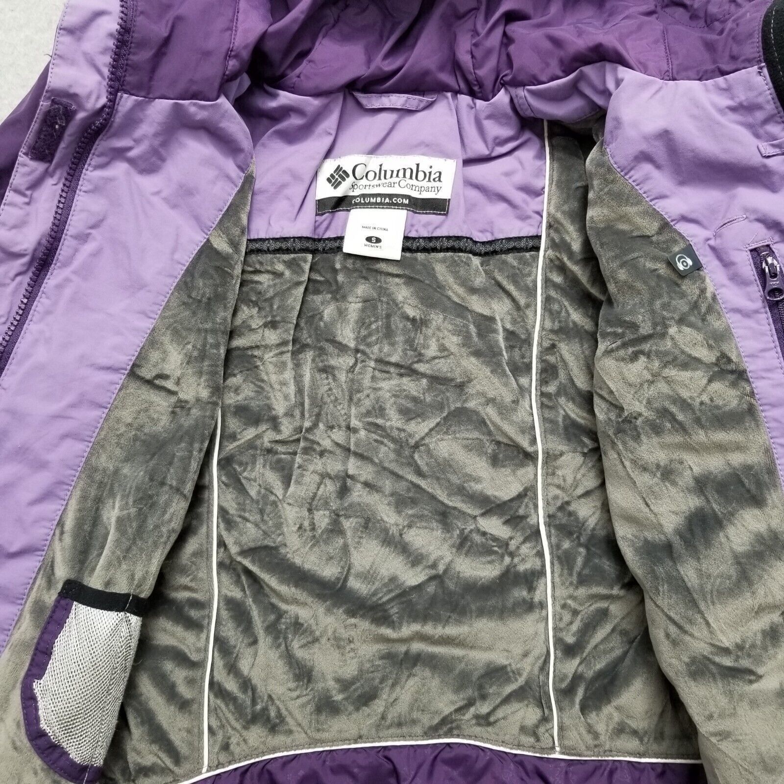 Columbia Columbia Womens Jacket Small Purple Pockets Full Zip Hooded Size S / US 4 / IT 40 - 7 Thumbnail