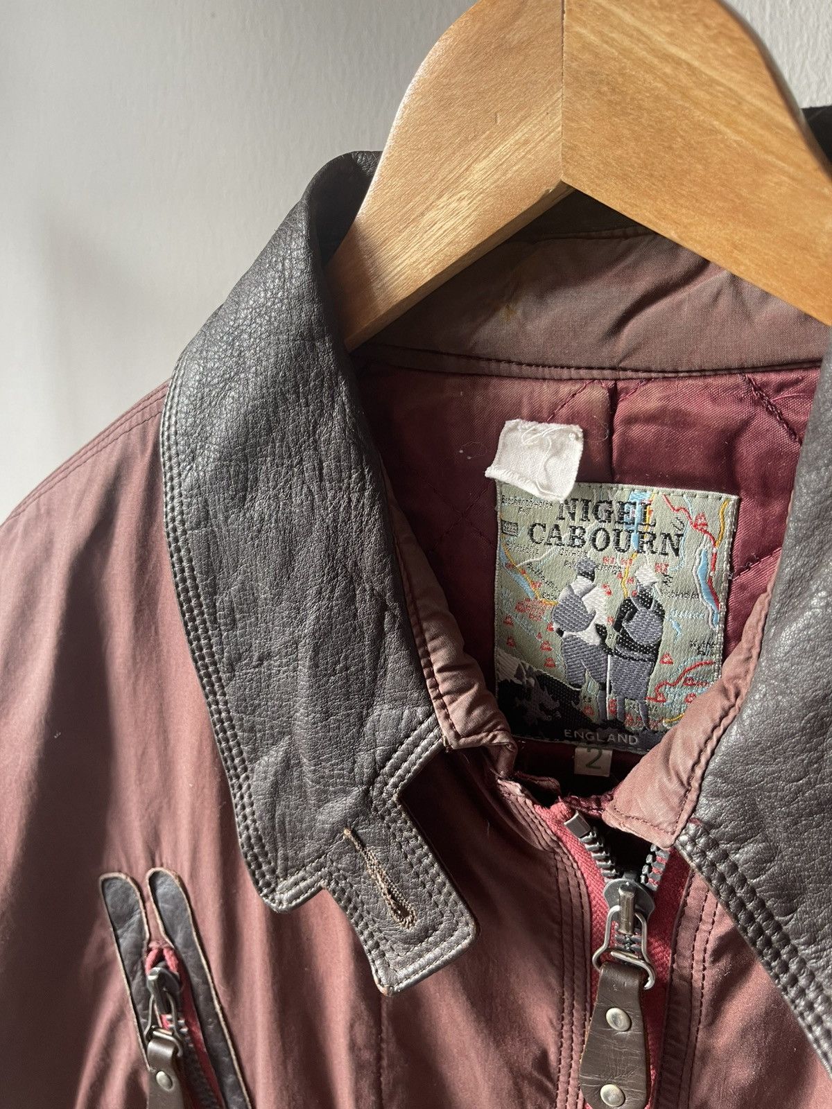 Nigel Cabourn 80s 90s Nigel Caboun Faded Flight Jacket 96 Size US L / EU 52-54 / 3 - 5 Thumbnail