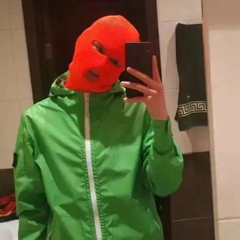 Other Unisex Chunky Plain Solid color Orange Ski Masks Size ONE SIZE - 4 Thumbnail