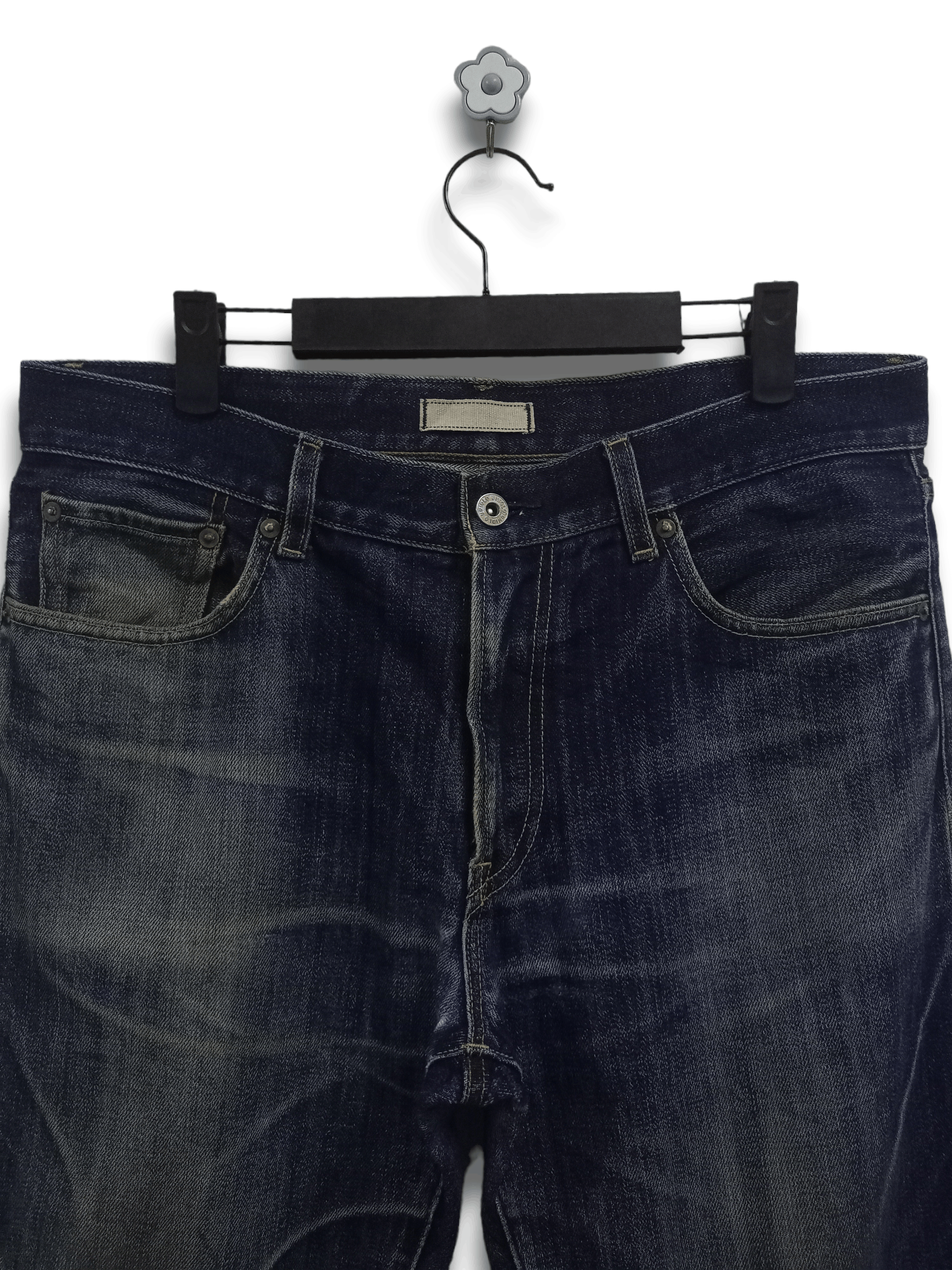 Japanese Brand × Uniqlo Vintage Japanese Uniqlo Distressed Baggy Style Jeans 34x29 Size US 34 / EU 50 - 4 Thumbnail