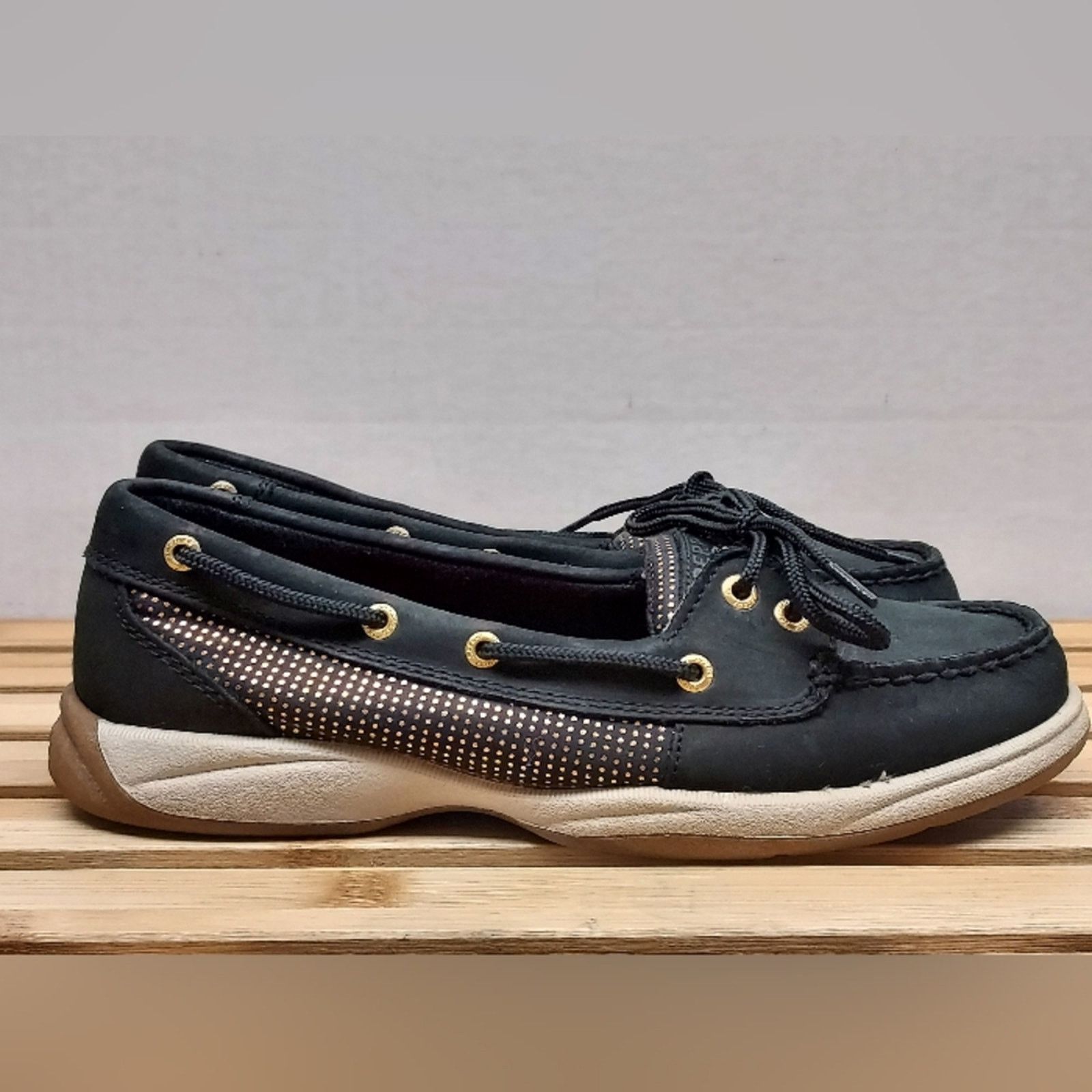 Sperry Sperry Womens Black Top SiderSlip On Boat Shoes Size 8.5 Size US 8.5 / IT 38.5 - 3 Thumbnail