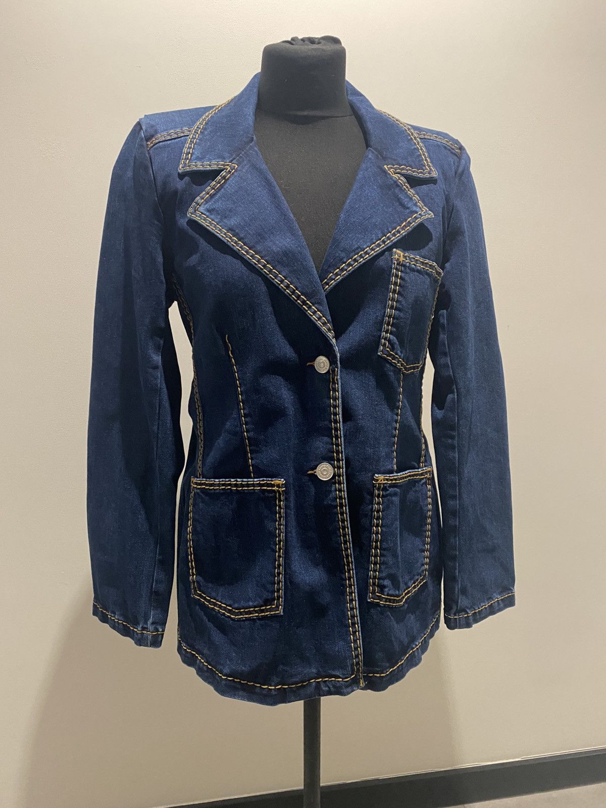 Ganni GANNI Denim Jacket – Scandinavian Designer Size M / US 6-8 / IT 42-44 - 1 Thumbnail