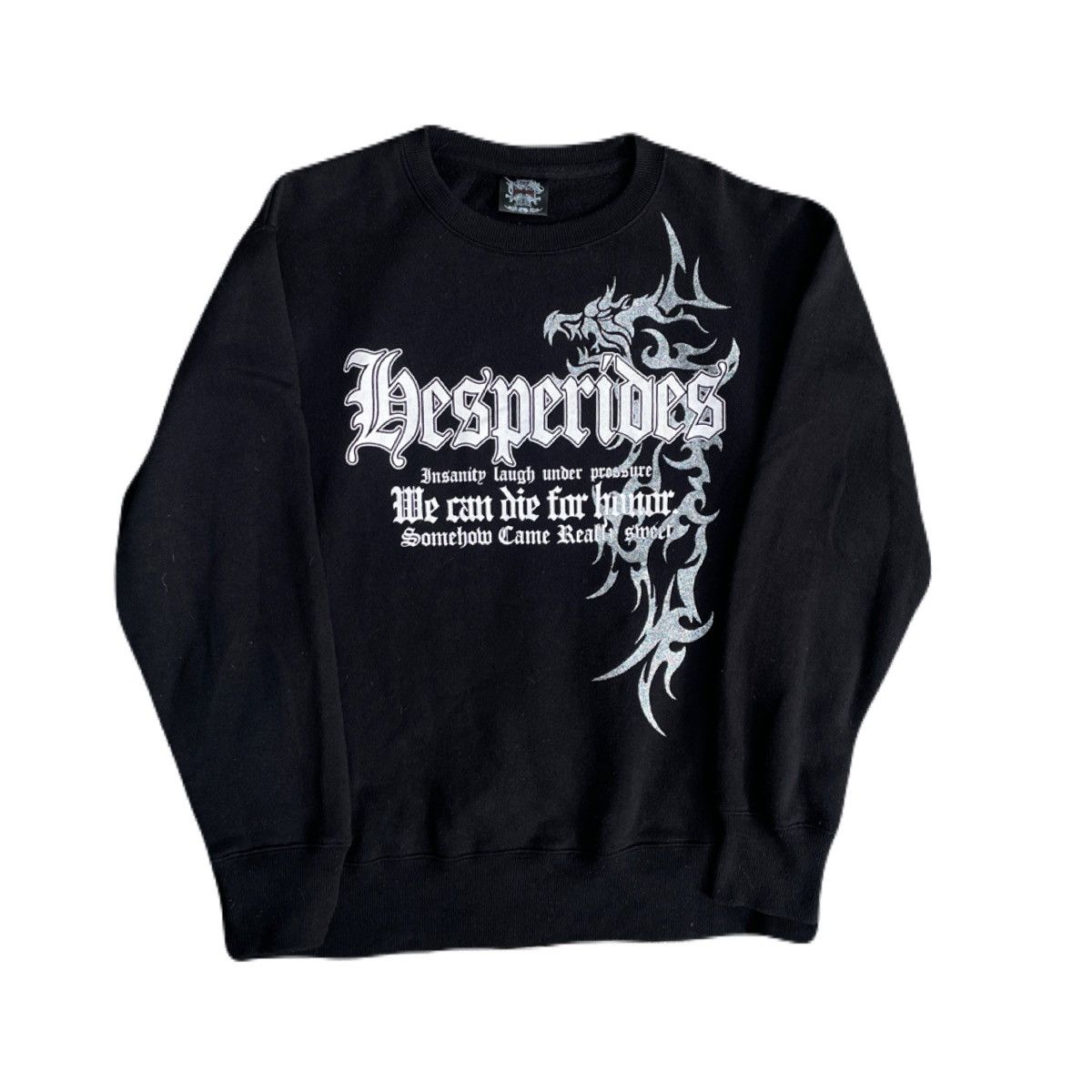 If Six Was Nine 2000s Japanese archive Glitter Poem Dragon Sweater Y2K Size US L / EU 52-54 / 3 - 2 Thumbnail