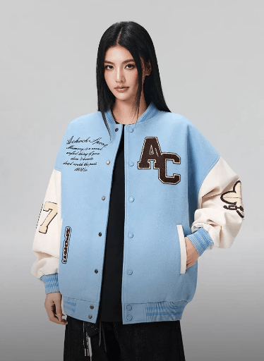 Other Achock Retro Patchwork Leather Logo Bomber Size US XXL / EU 58 / 5 - 3 Thumbnail
