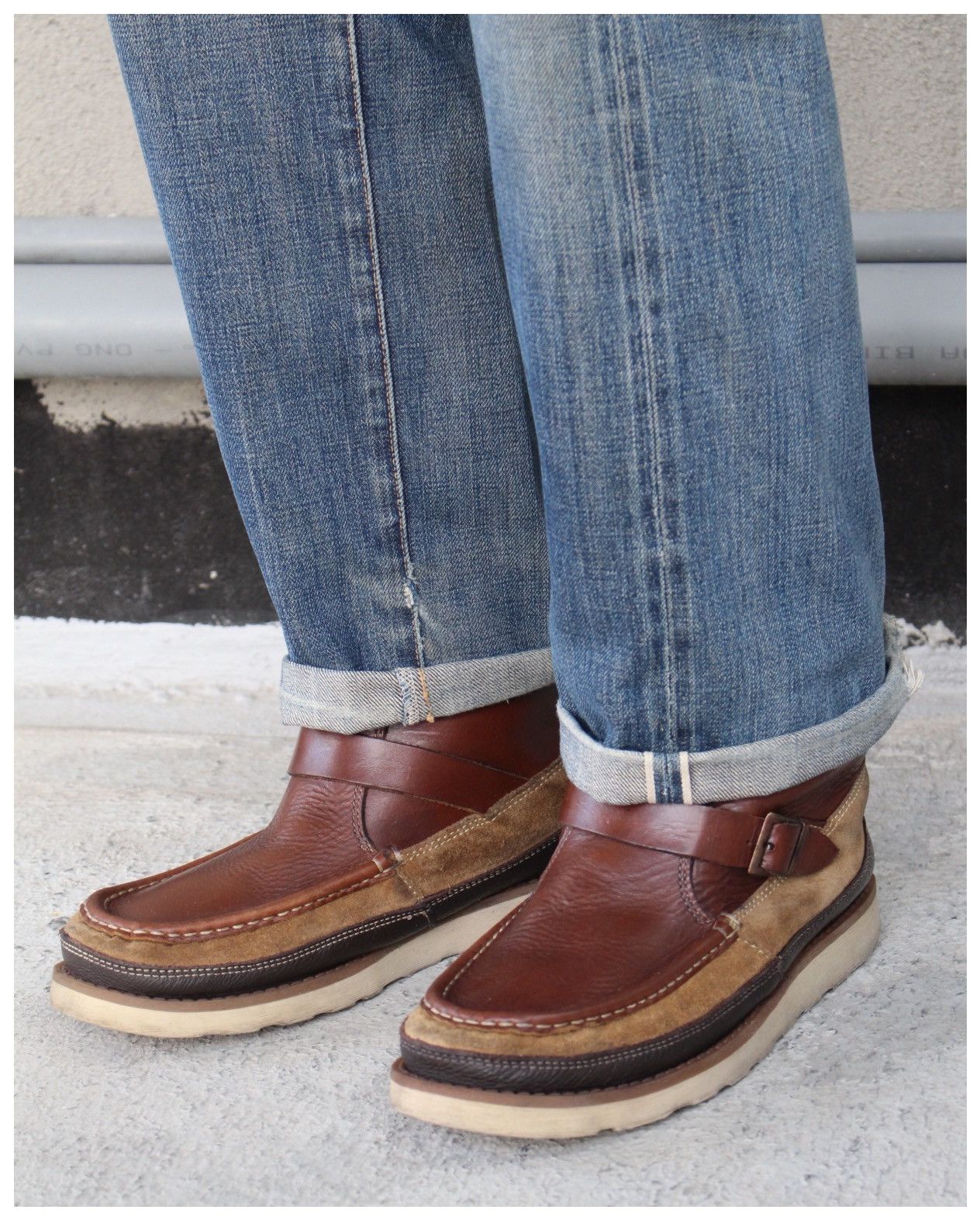 Vintage 2000S UNITED ARROWS GREEN LABEL RELAXING MOCCASIN BOOTS Size US 8 / EU 41 - 7 Thumbnail